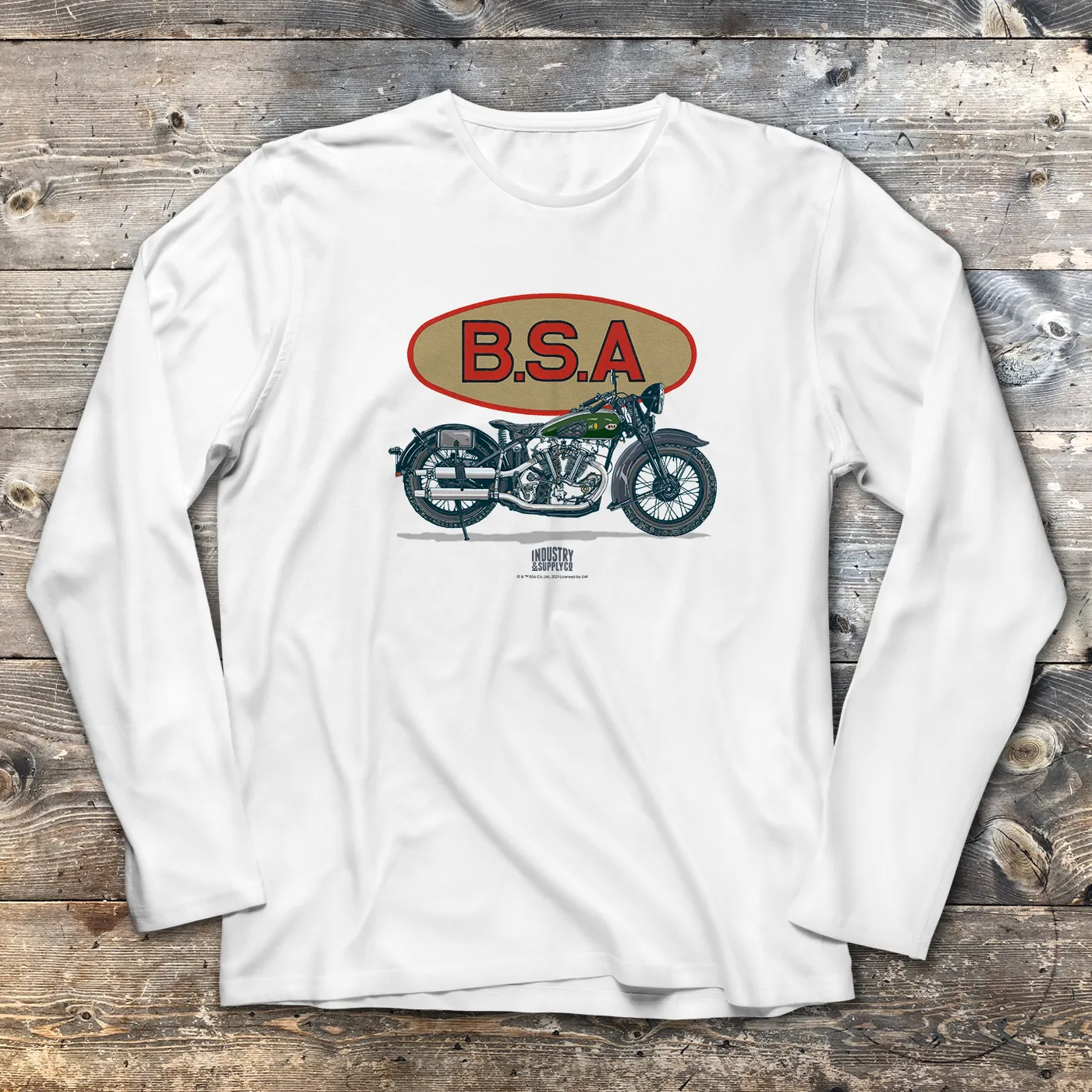 1936 BSA 750 V-TWIN T-SHIRT - LONG SLEEVE T-SHIRT