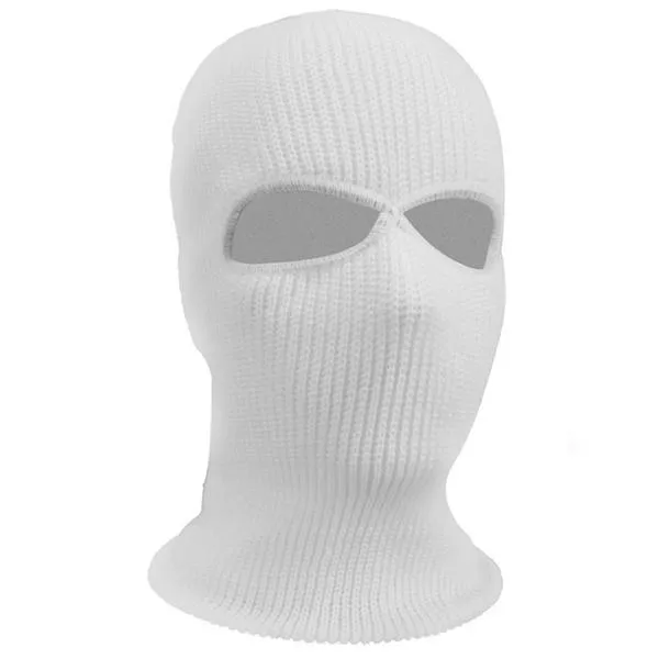 2 Holes Full Face Cover Hood Knitted Balaclava Face Mask