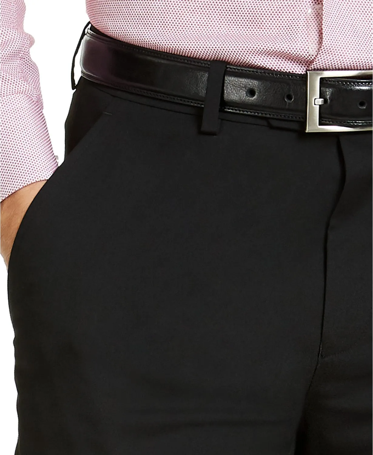 Alfani Mens Slim fit Dress Pants 32 / 32 Black Solid