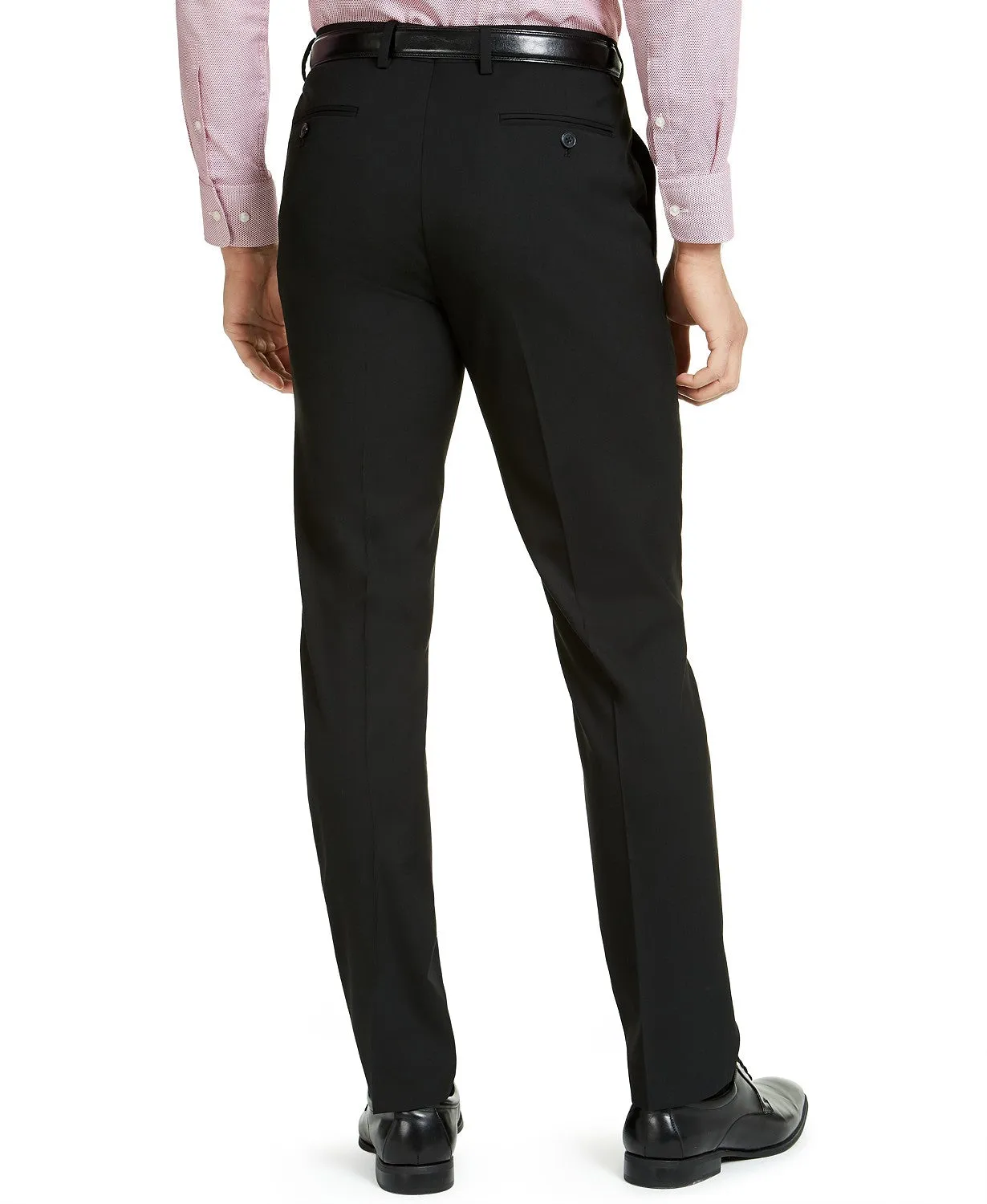 Alfani Mens Slim fit Dress Pants 32 / 32 Black Solid