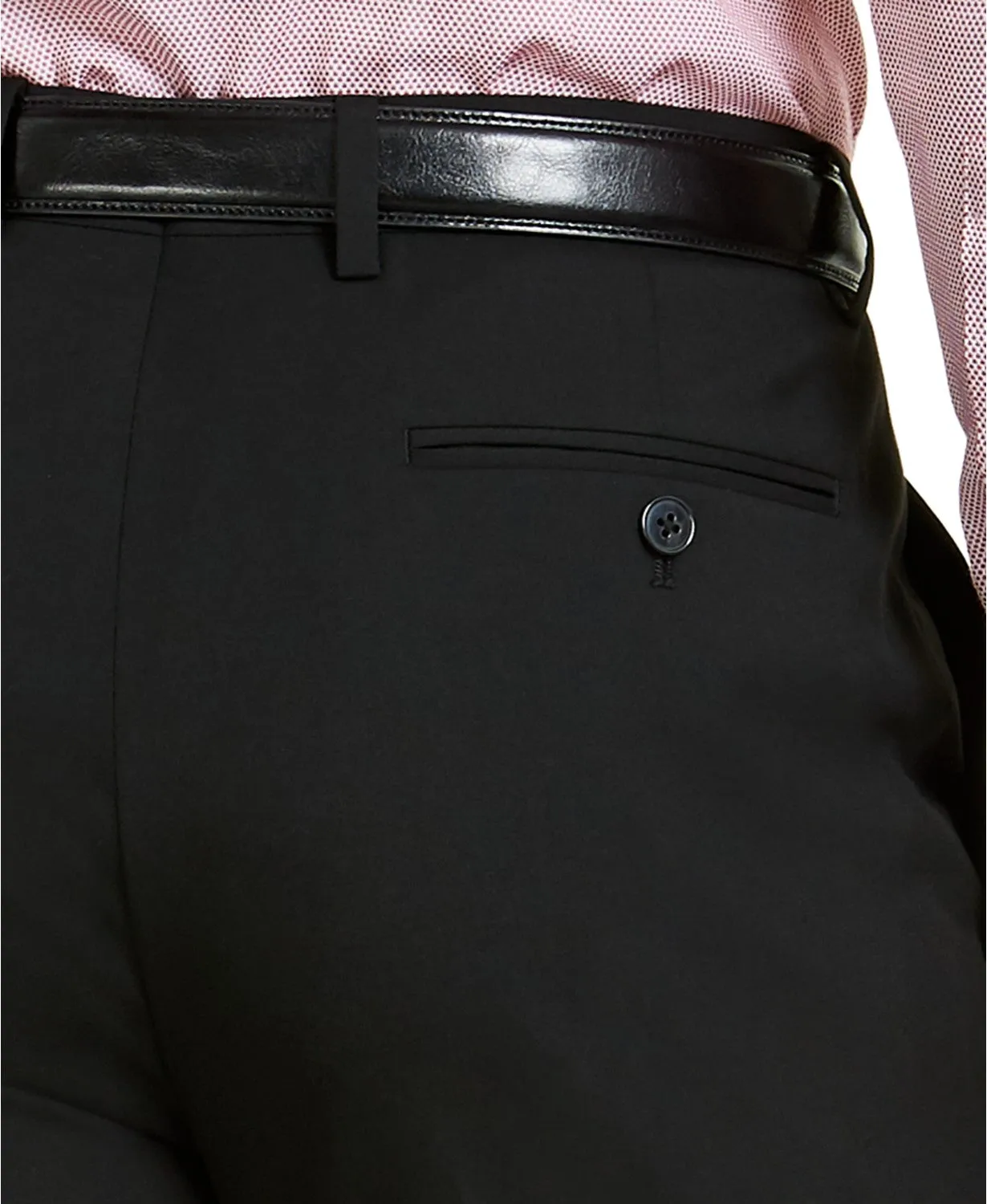 Alfani Mens Slim fit Dress Pants 32 / 32 Black Solid