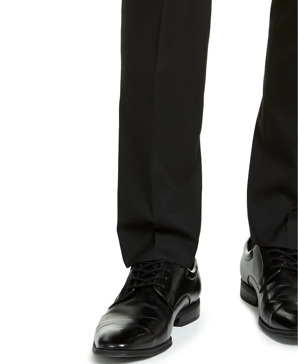 Alfani Mens Slim fit Dress Pants 32 / 32 Black Solid