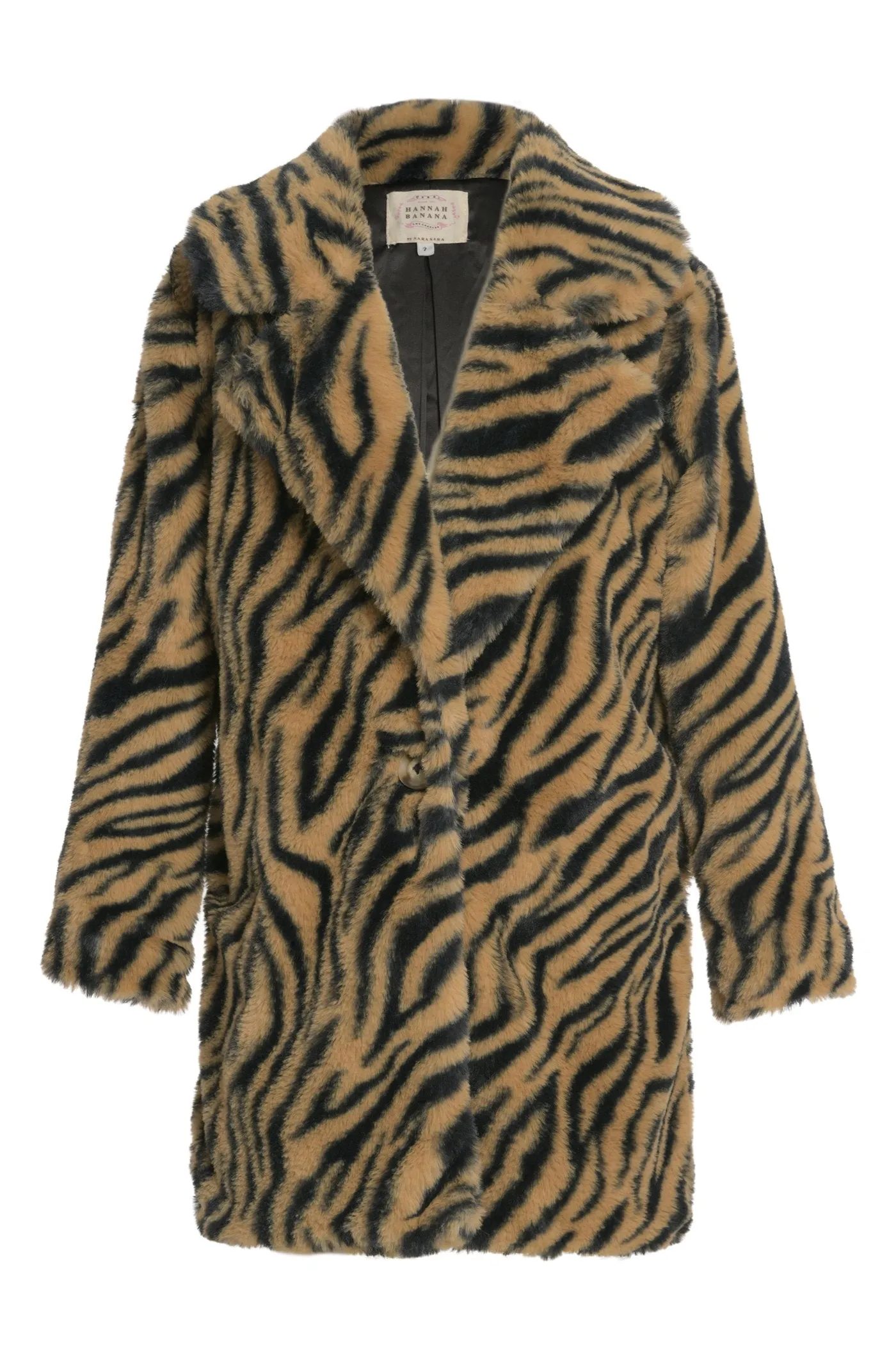 Animal Print Faux Fur Coat (A37106)