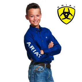 ARIAT Boy's Team Logo Twill Shirt 10030164
