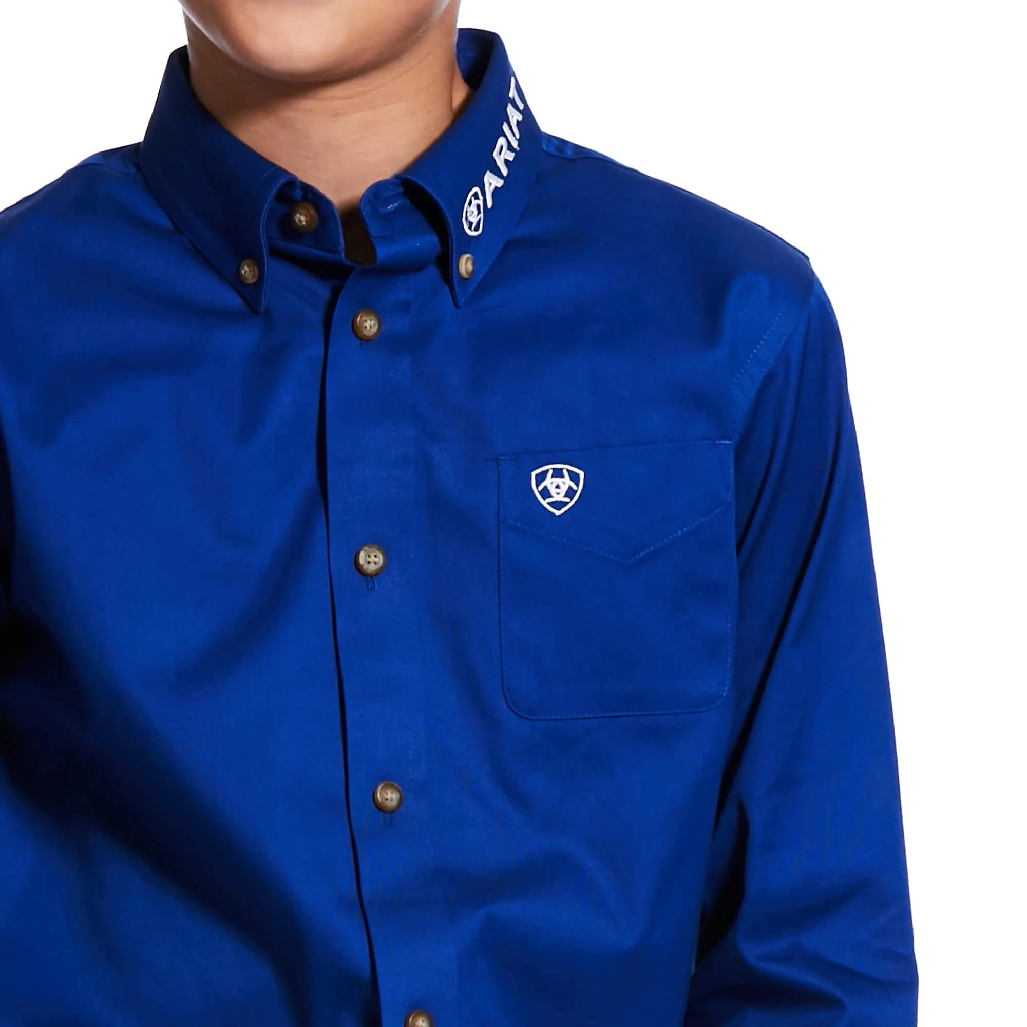 ARIAT Boy's Team Logo Twill Shirt 10030164