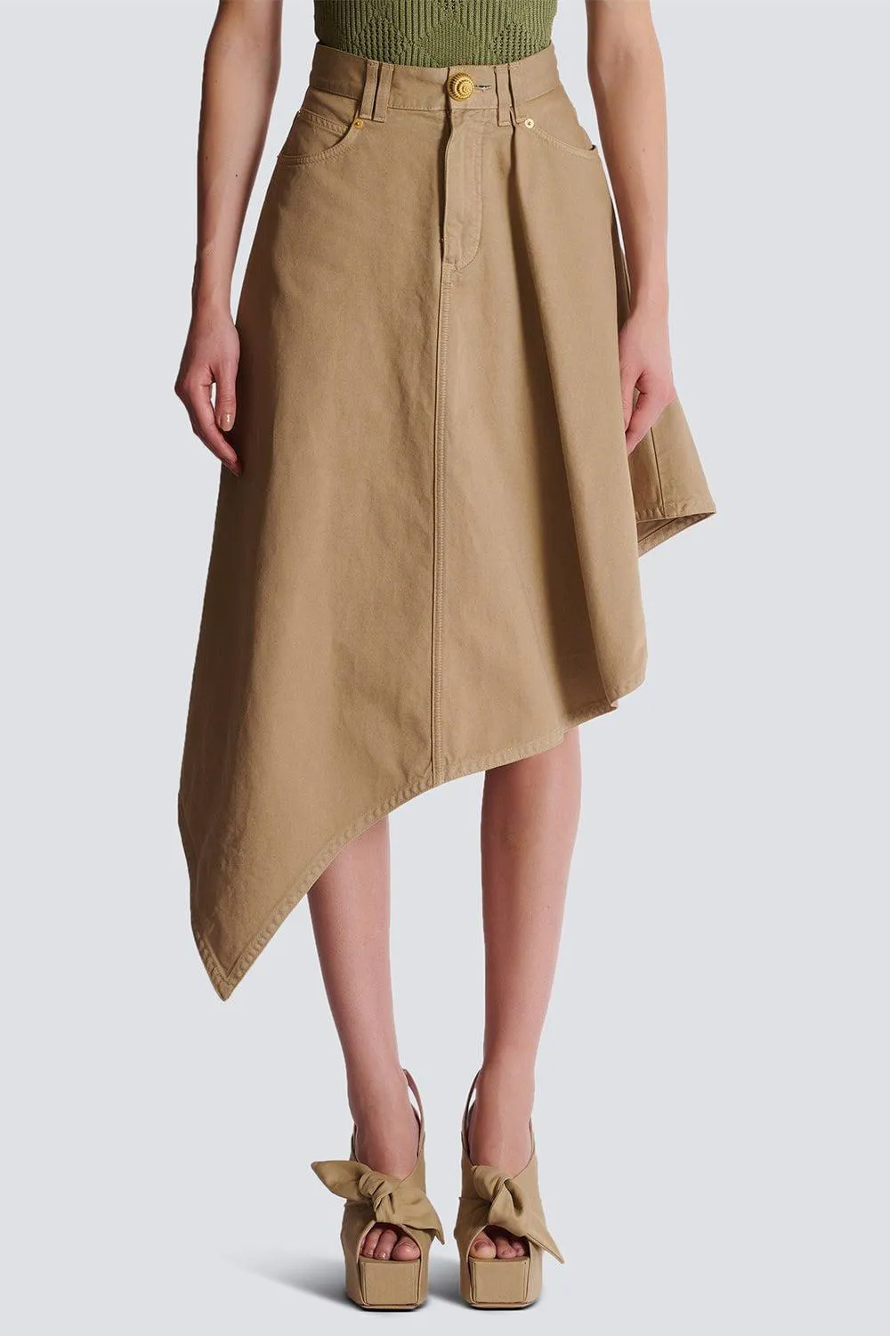Asymetric Midi Skirt
