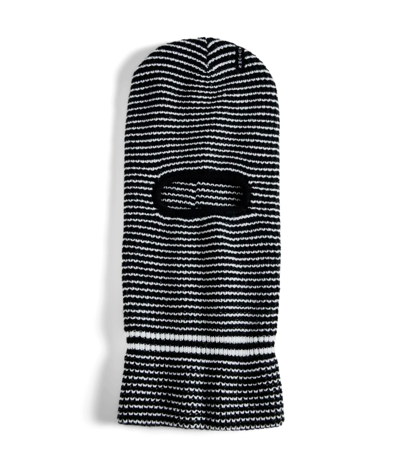 Autumn Stripe Balaclava in Black 2025