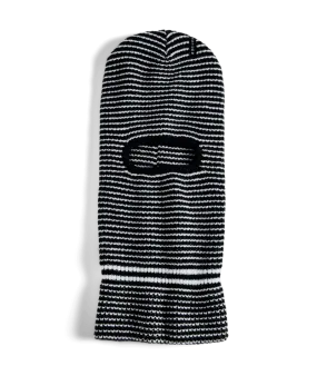 Autumn Stripe Balaclava in Black 2025