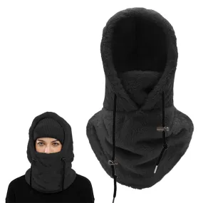 Balaclava Ski Mask Wind-Resistant Winter Face Mask Cycling  Warm Face Cover Hat Cap Black