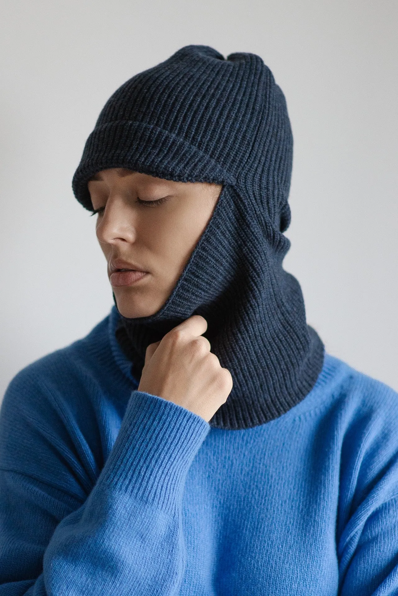 Balaclava Wool - Navy