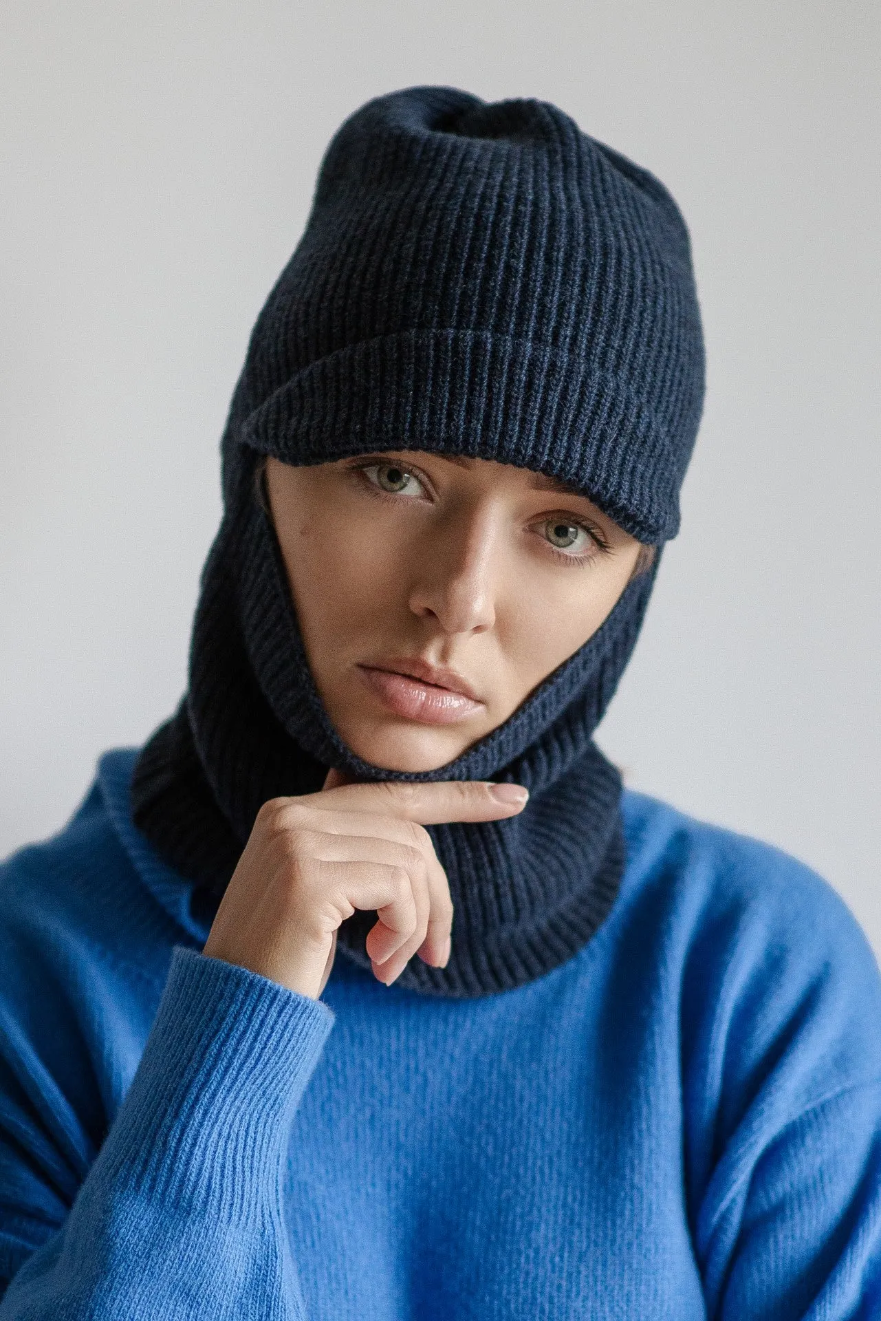 Balaclava Wool - Navy