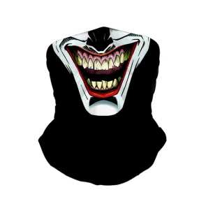 Bandana scarf neckerchief biker storm mask (motorcycle / ski / bike) - Laughing clown
