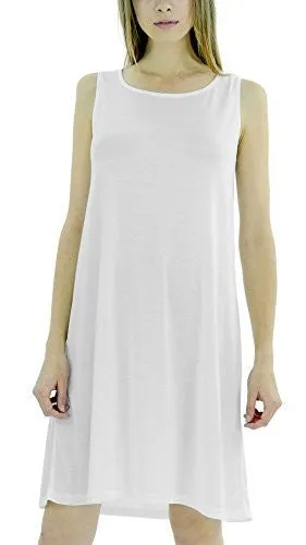 Basic Knit Tank Midi Length Full Slip Dress