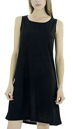 Basic Knit Tank Midi Length Full Slip Dress