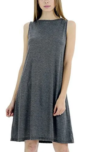 Basic Knit Tank Midi Length Full Slip Dress