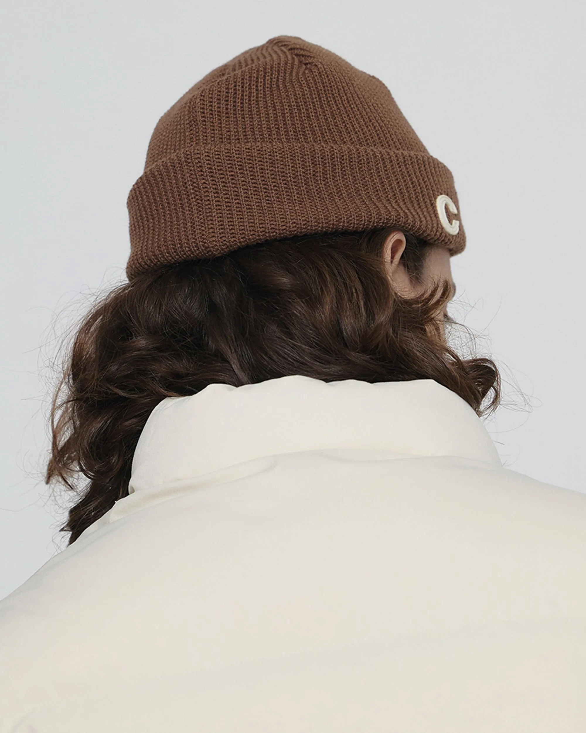 BEANIE / MARINE FIT / DOUBLE TAB / O BROWN