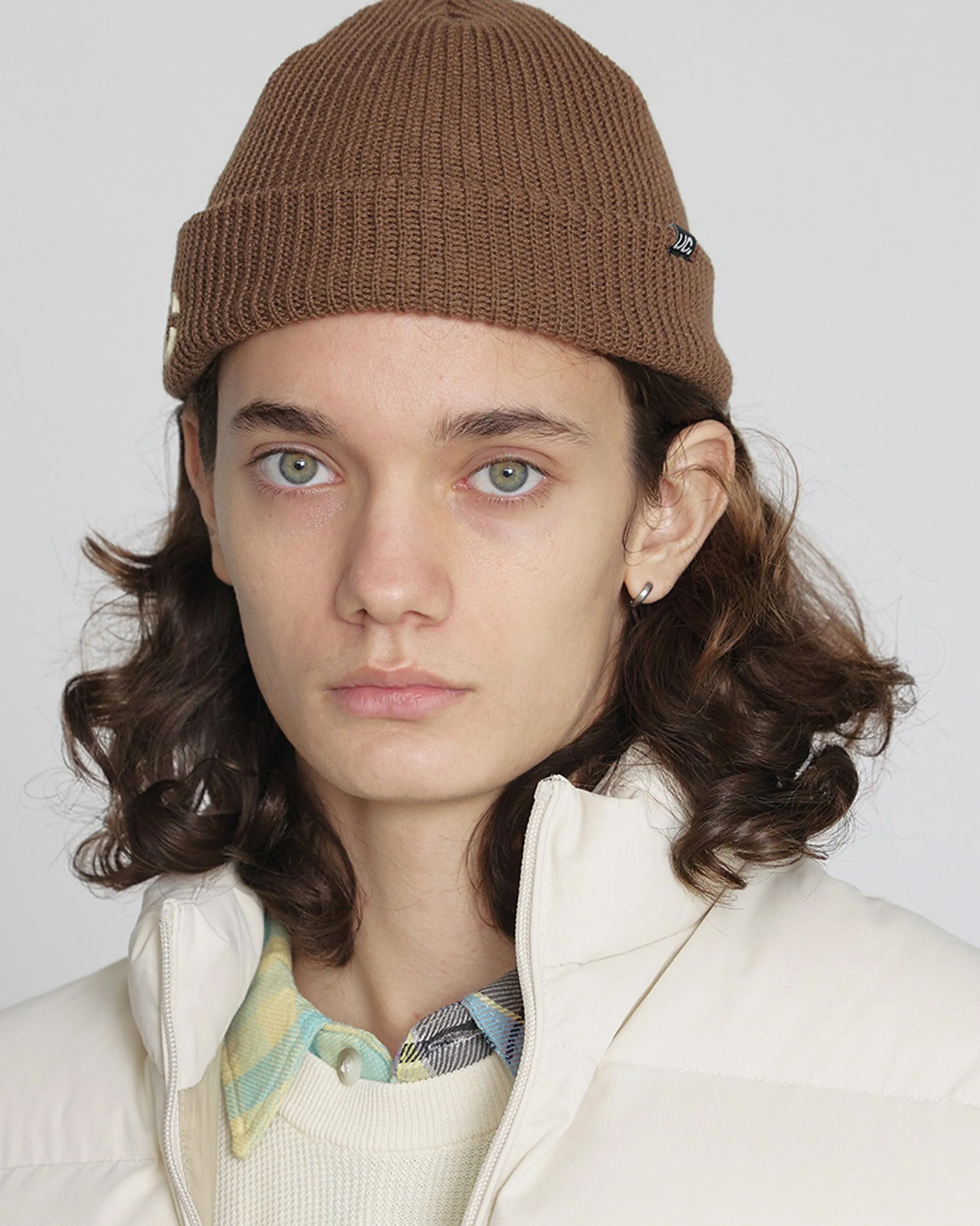 BEANIE / MARINE FIT / DOUBLE TAB / O BROWN