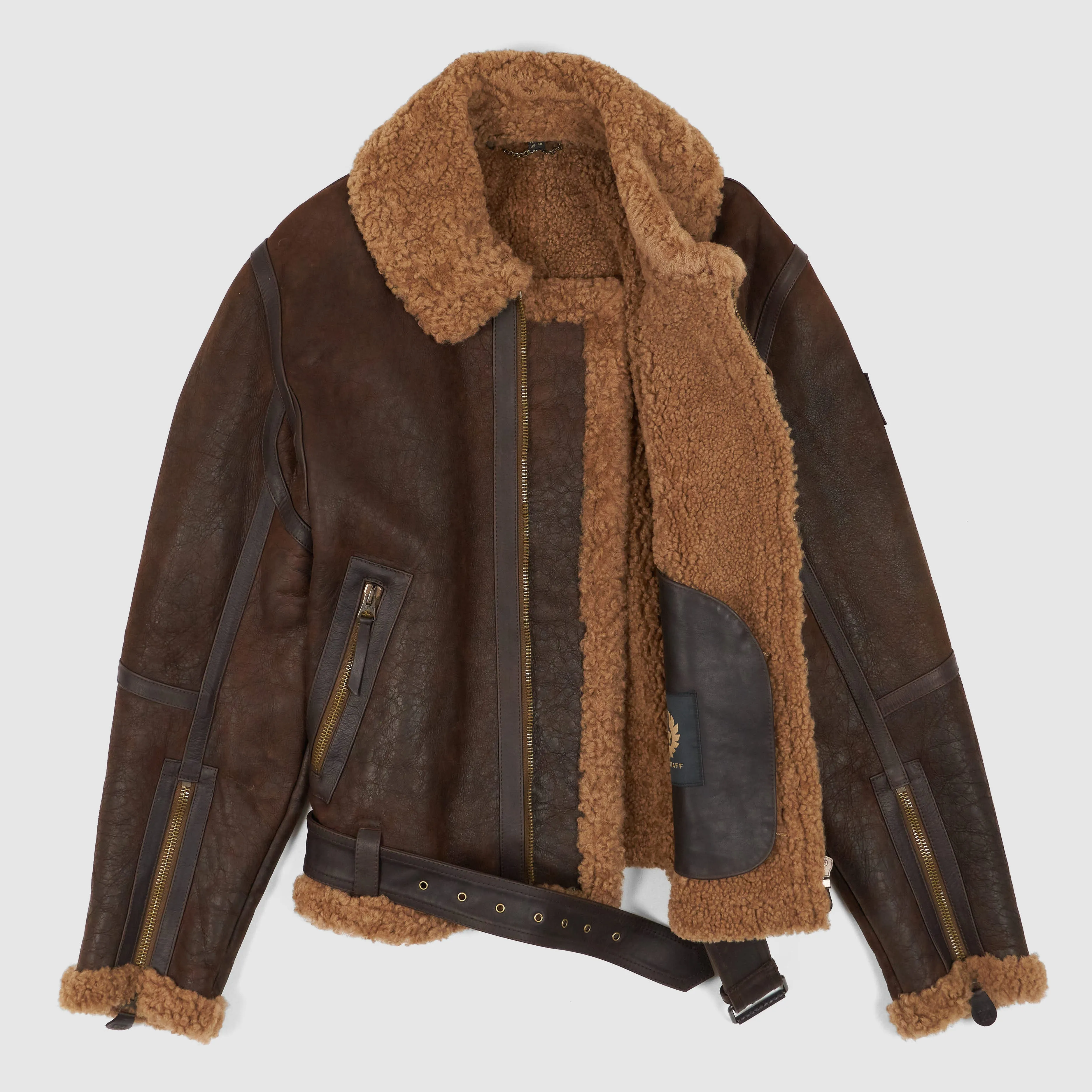 Belstaff Shearling Aviator Jacket