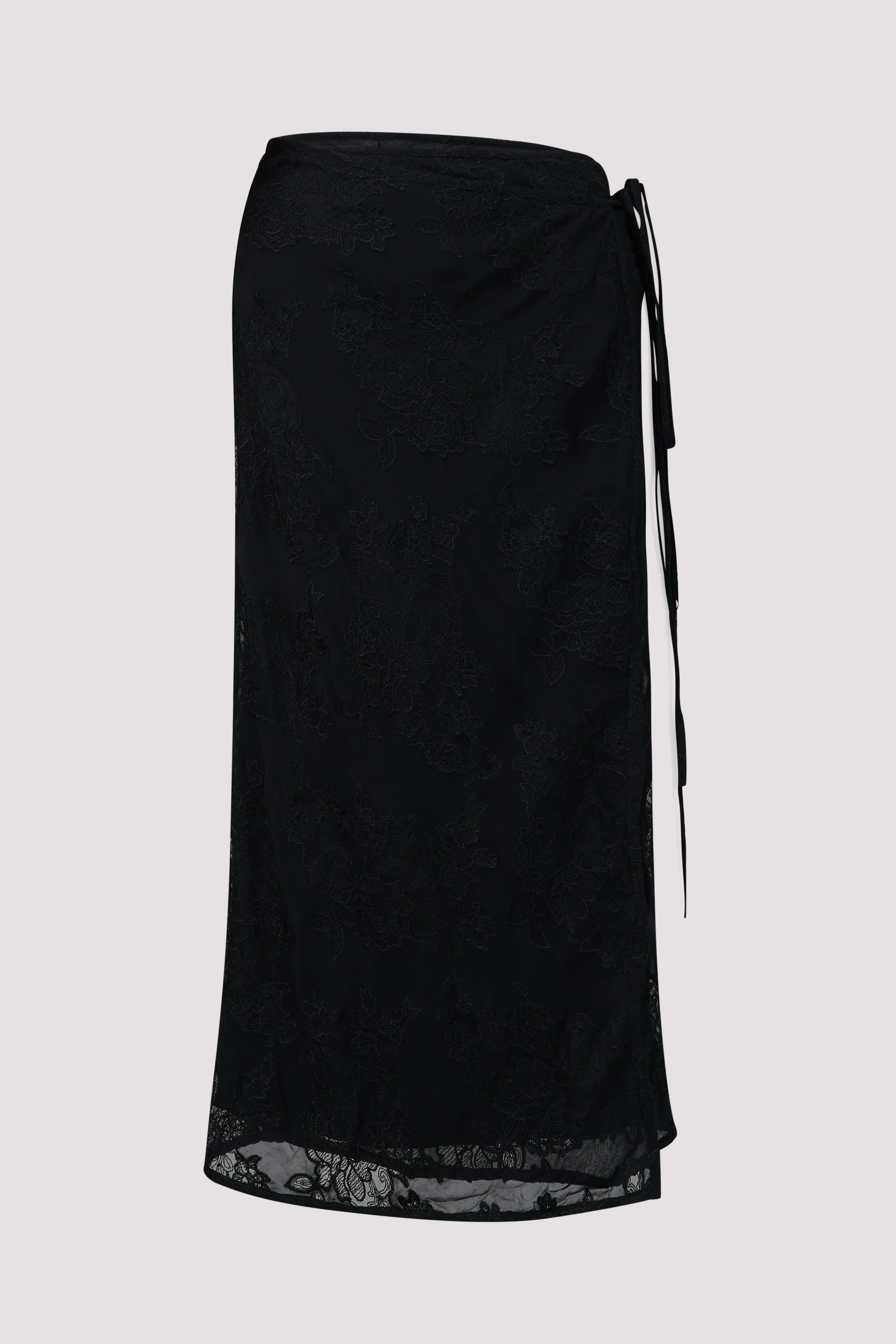Black Wrap Skirt
