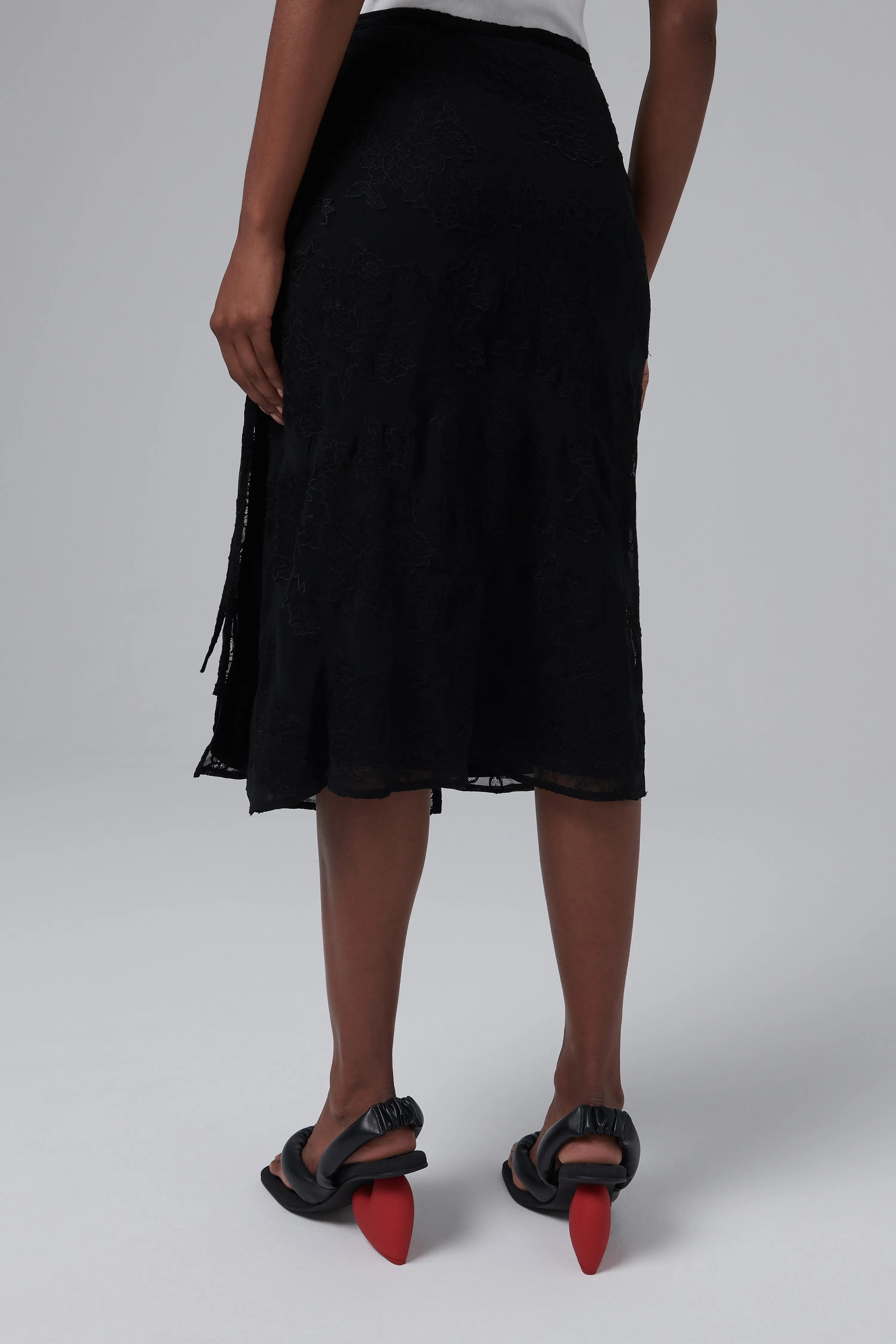 Black Wrap Skirt