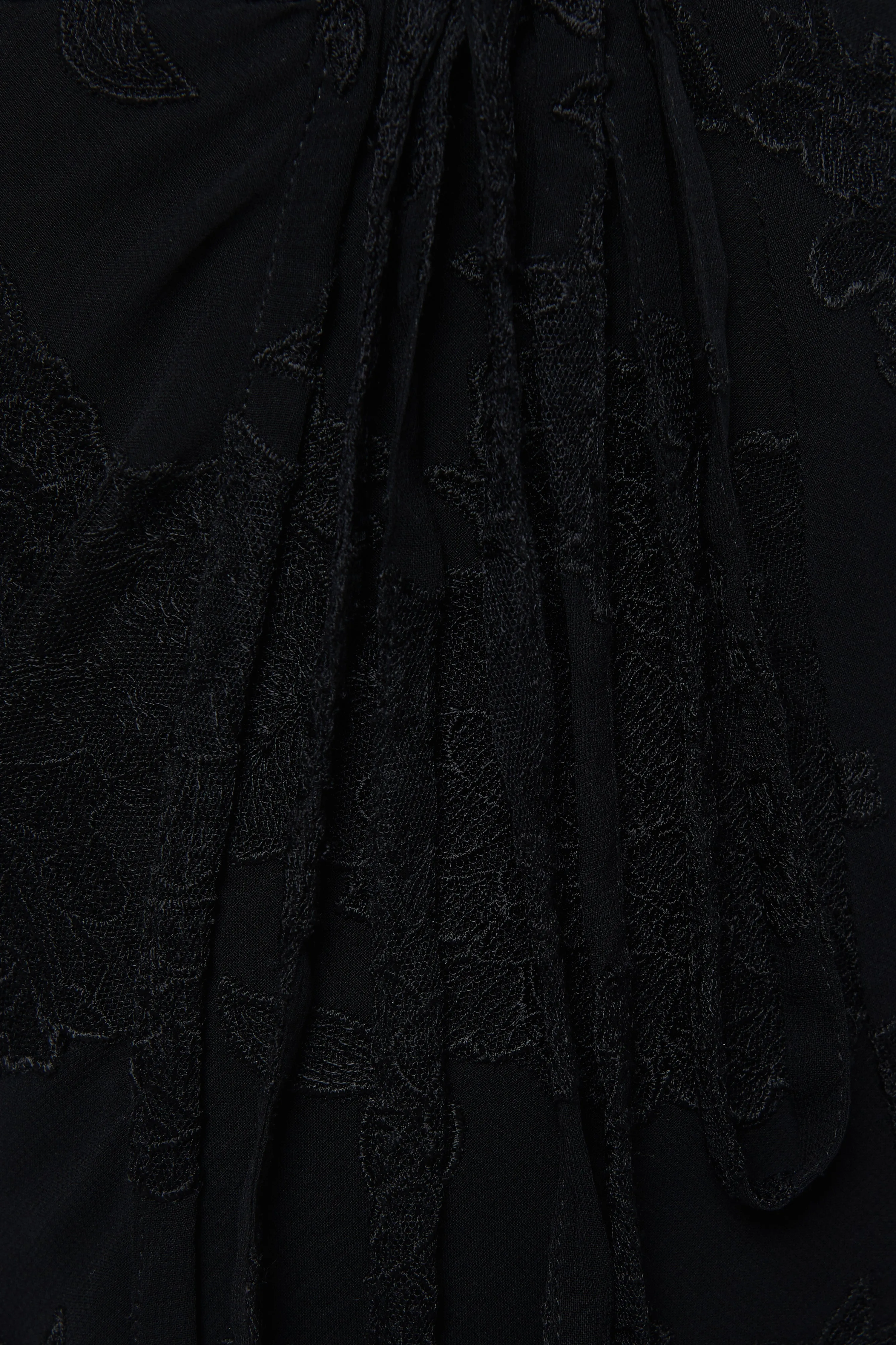 Black Wrap Skirt