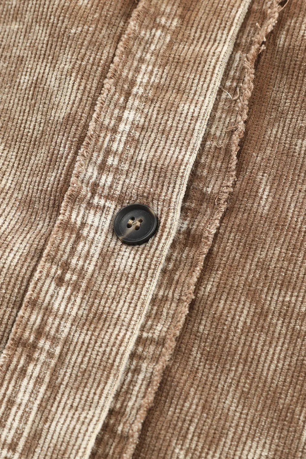 Brown Corduroy Shirt Jacket