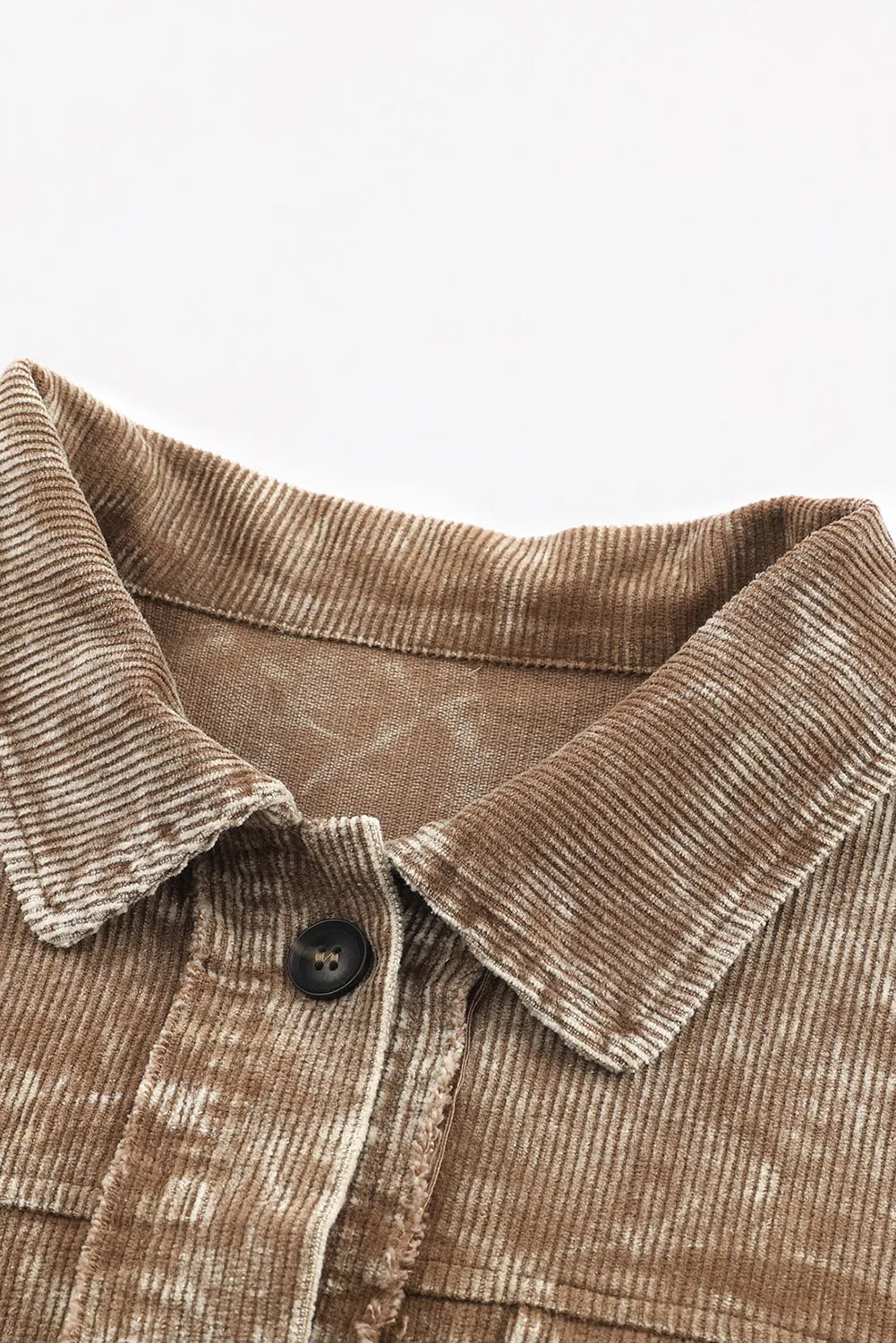 Brown Corduroy Shirt Jacket