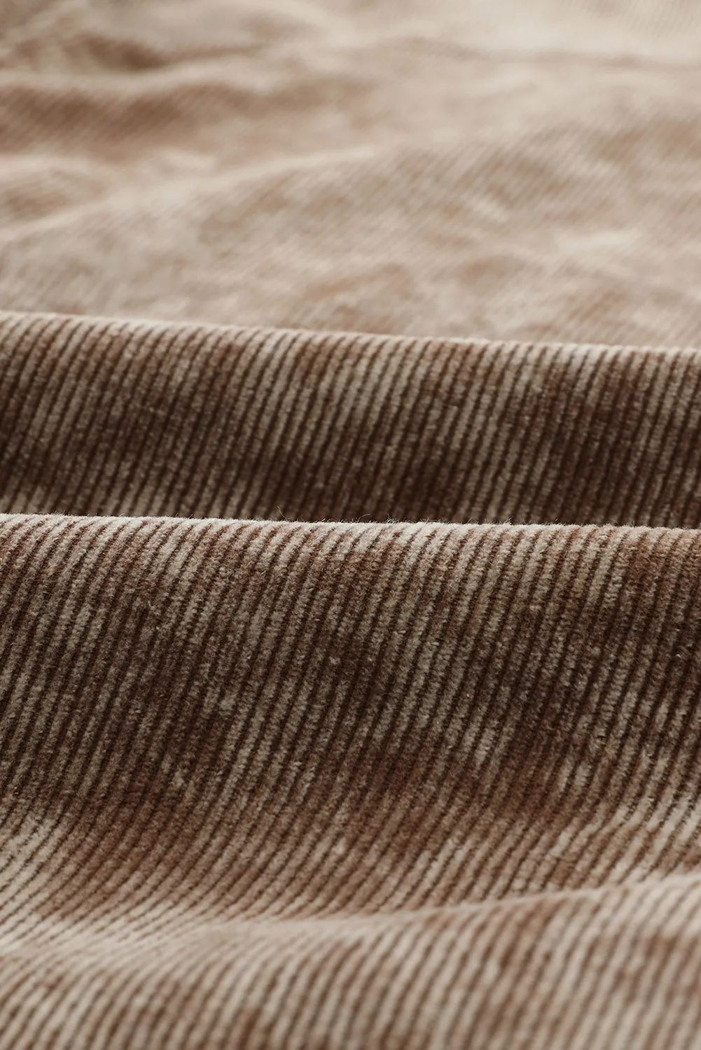 Brown Corduroy Shirt Jacket