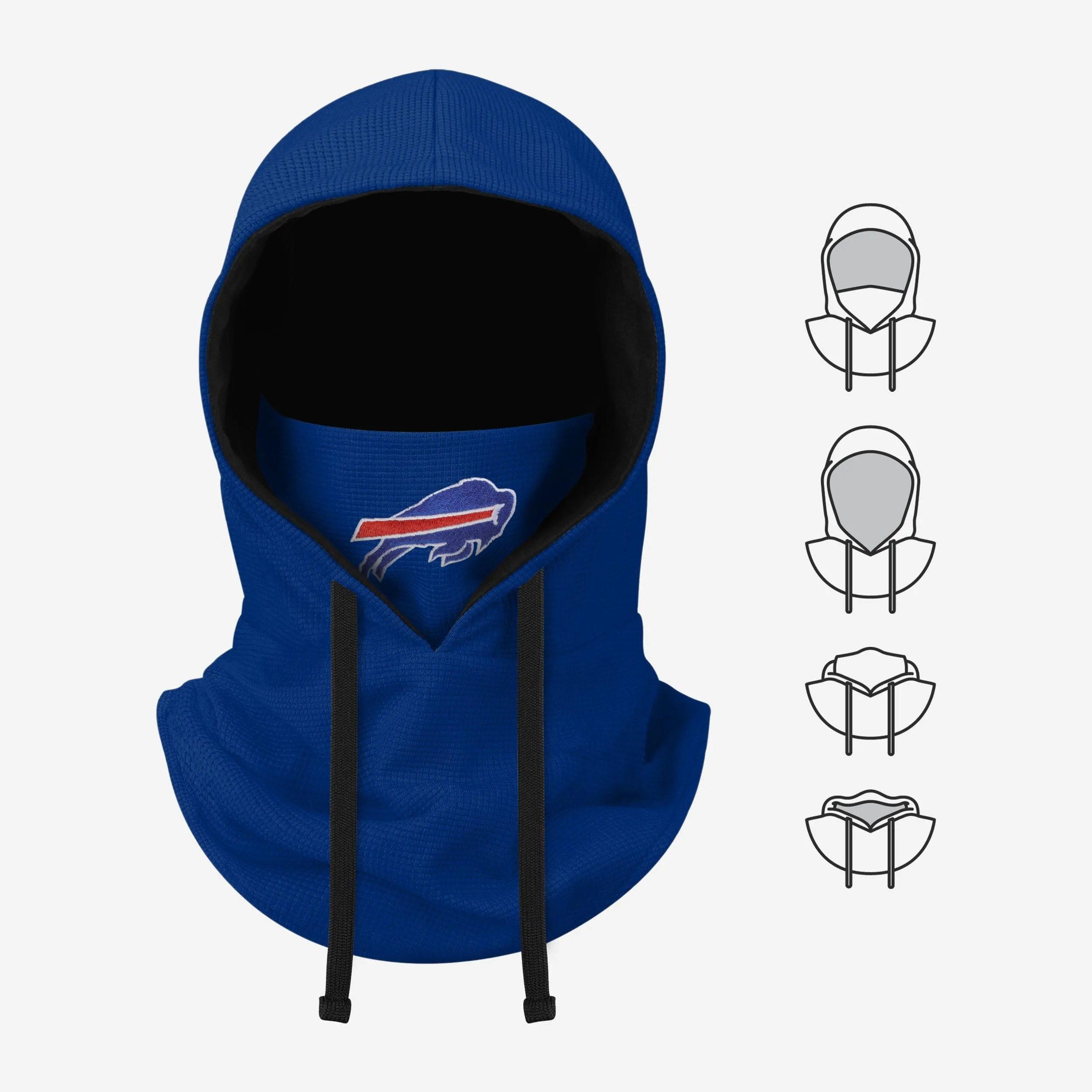 Buffalo Bills Waffle Drawstring Hooded Gaiter