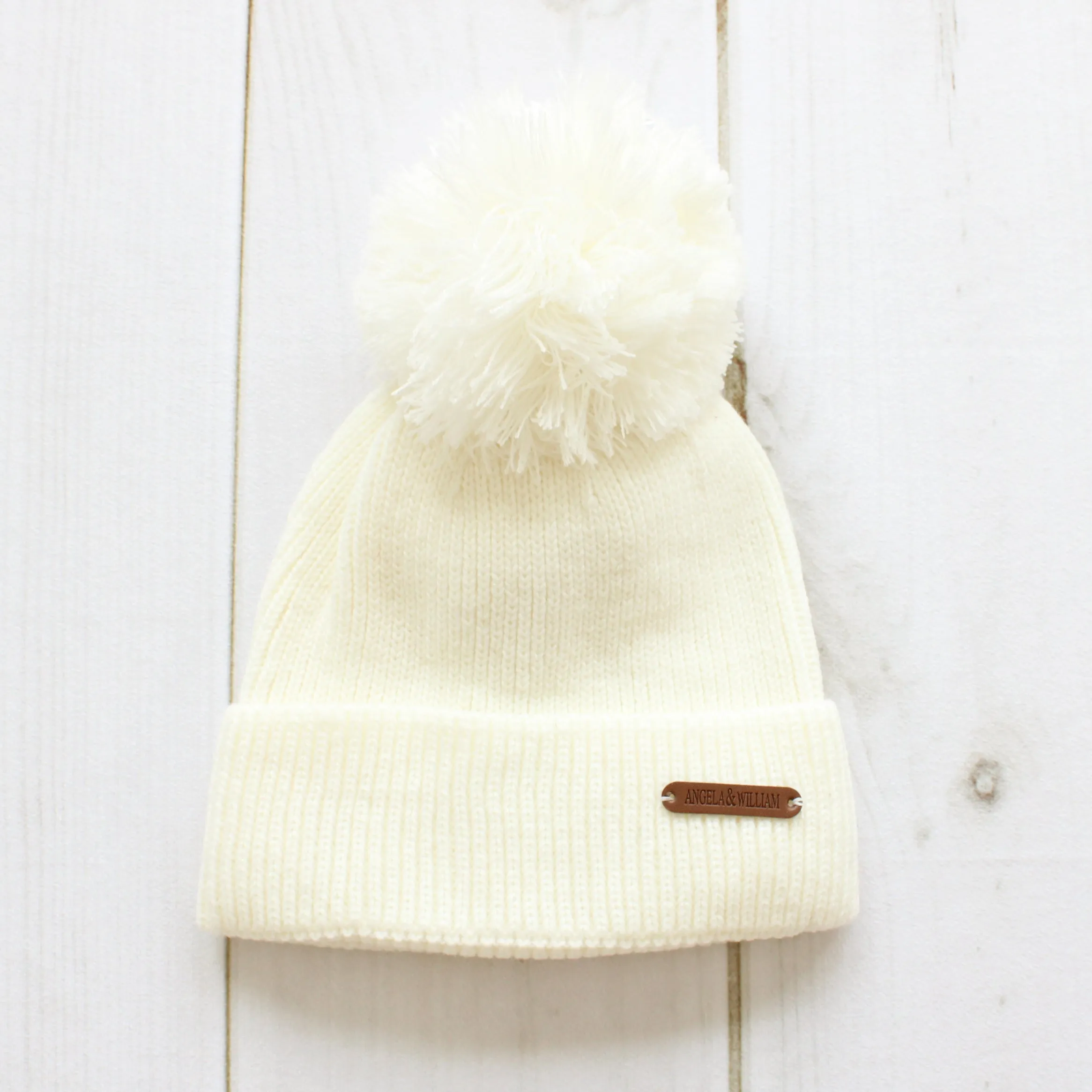 Cable Knit Pom Beanie