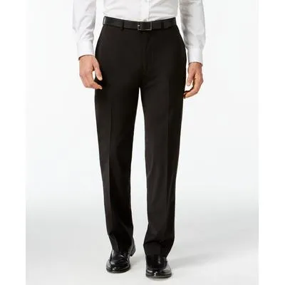 Calvin Klein Mens Slim fit Dress Pants 32 / 32 Black Solid