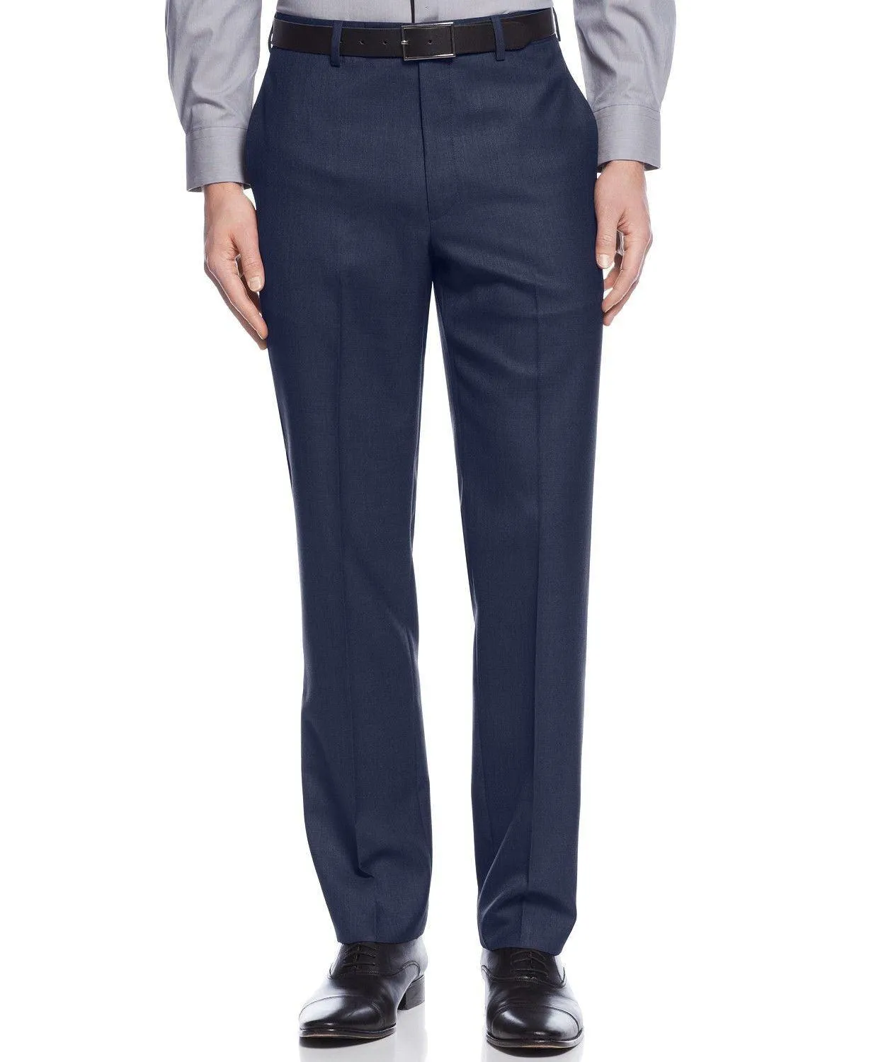 Calvin Klein Mens Slim fit Dress Pants 38 / 30 Blue Stretch