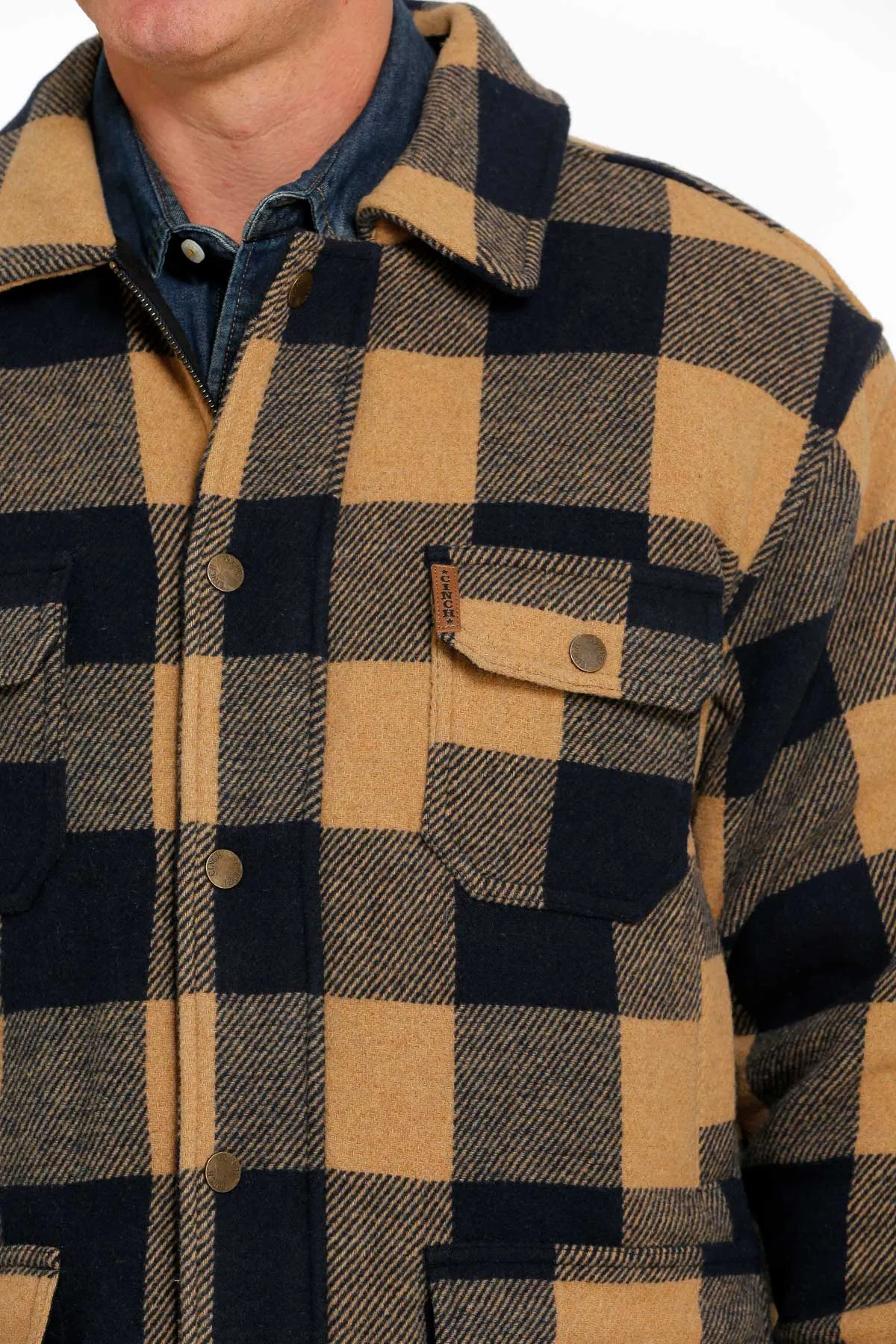 Cinch | Brown Plaid Frontier Coat