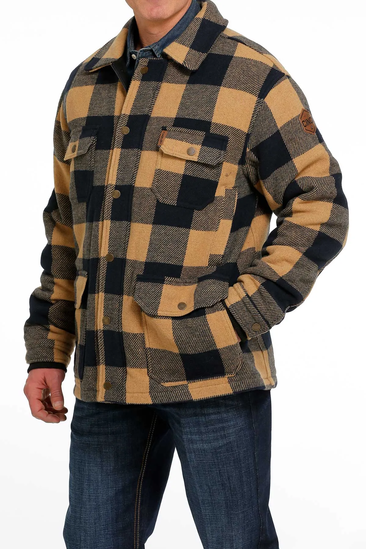 Cinch | Brown Plaid Frontier Coat