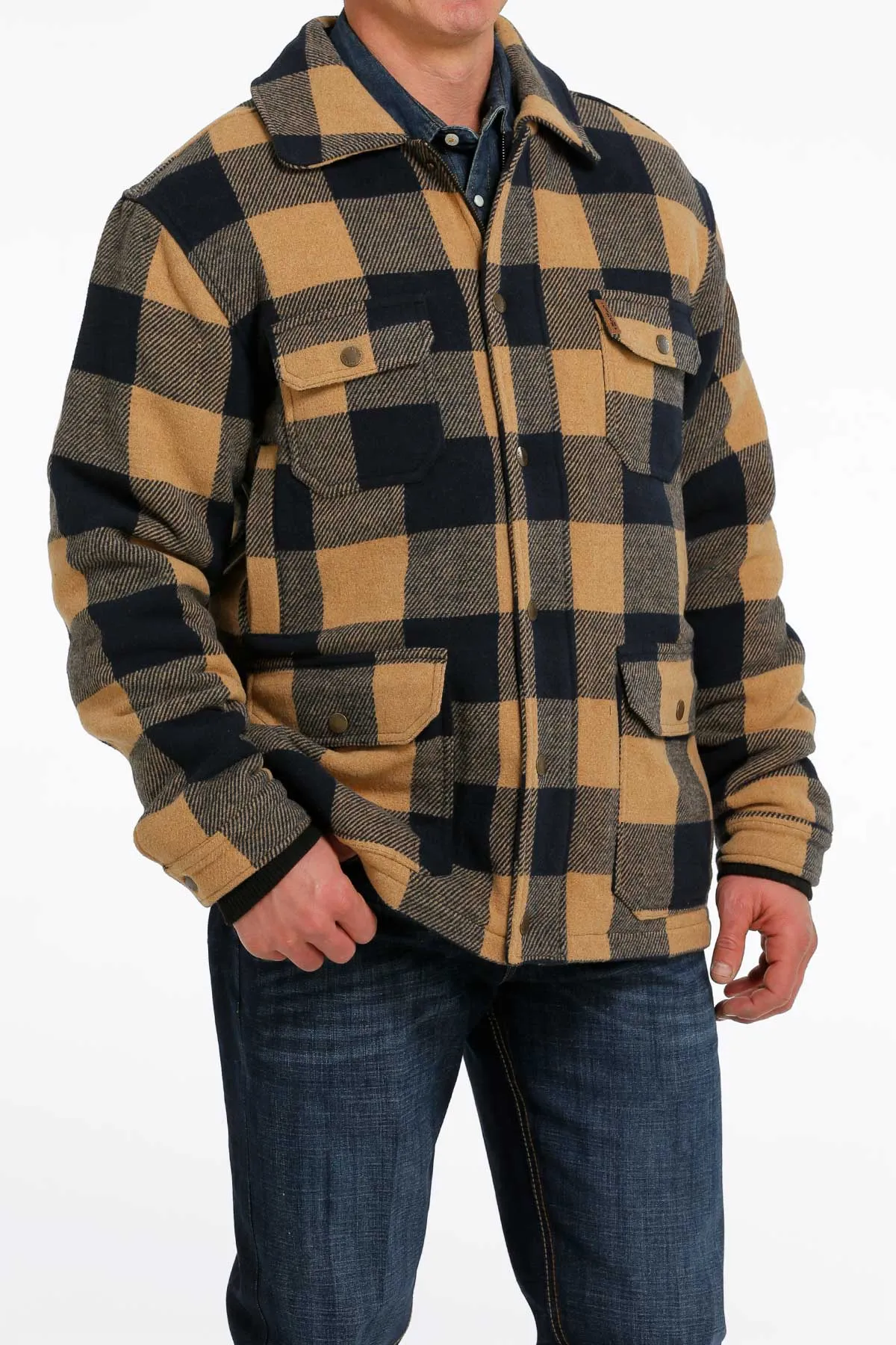 Cinch | Brown Plaid Frontier Coat