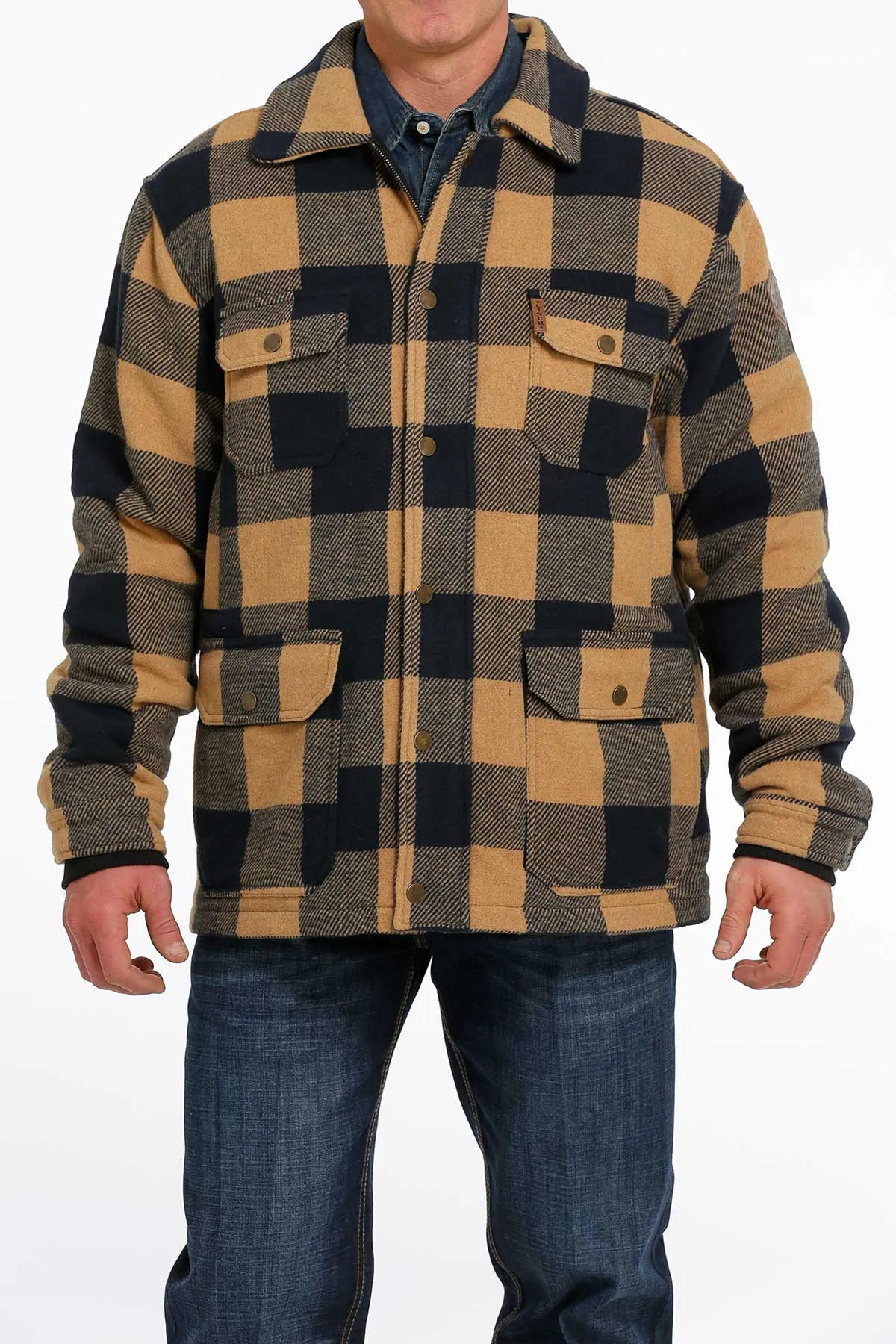 Cinch | Brown Plaid Frontier Coat