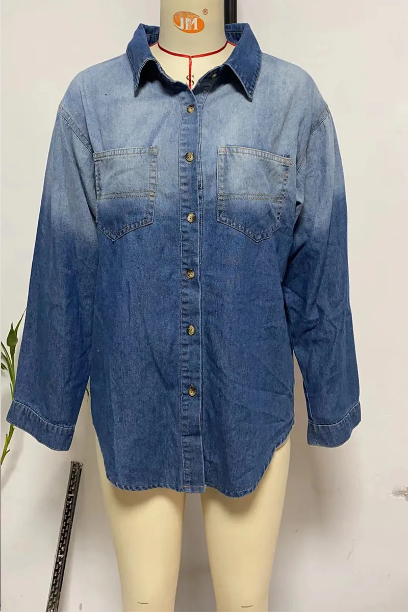 CK0367 Tie Dye Denim Shirt