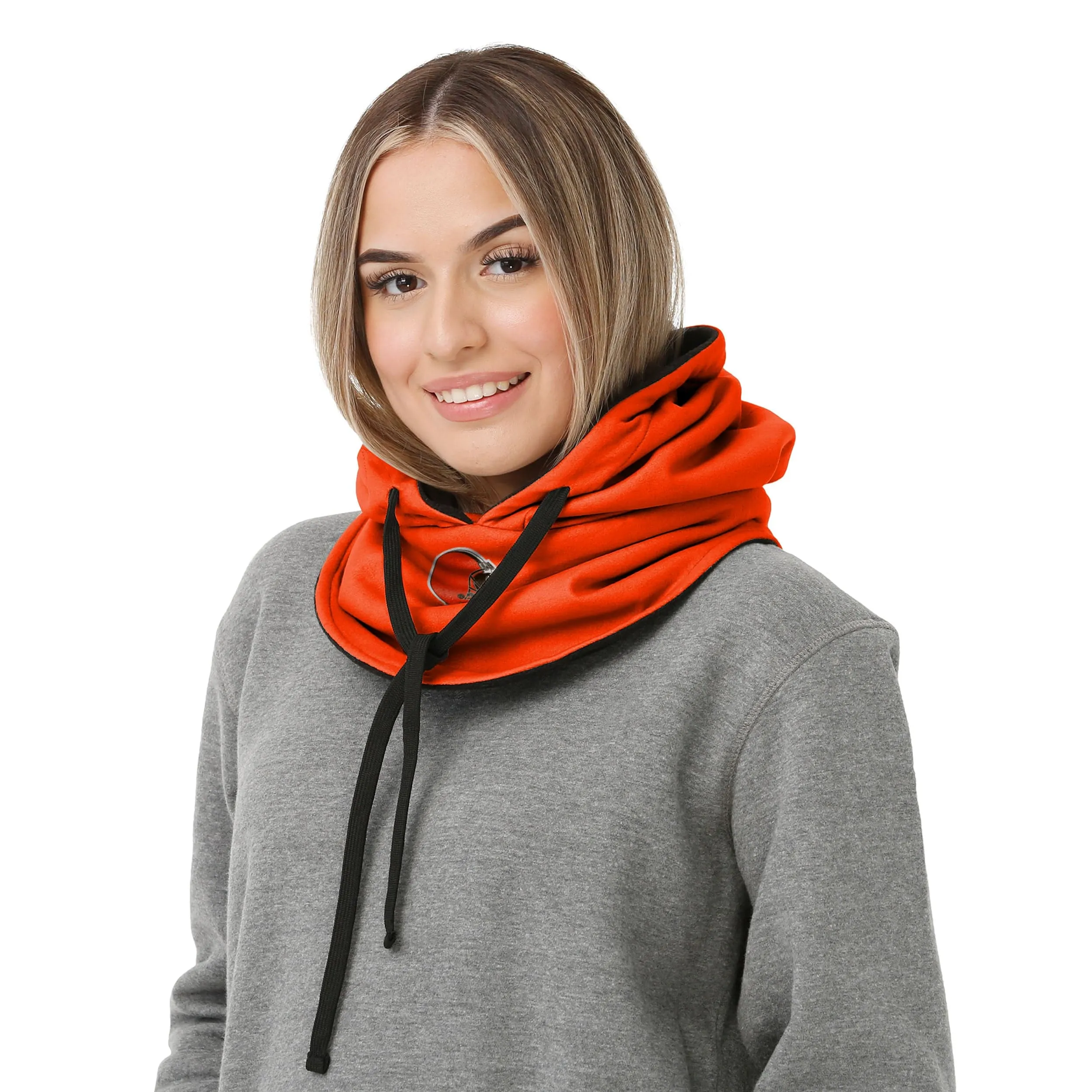 Cleveland Browns NFL Alternate Team Color Drawstring Hooded Gaiter