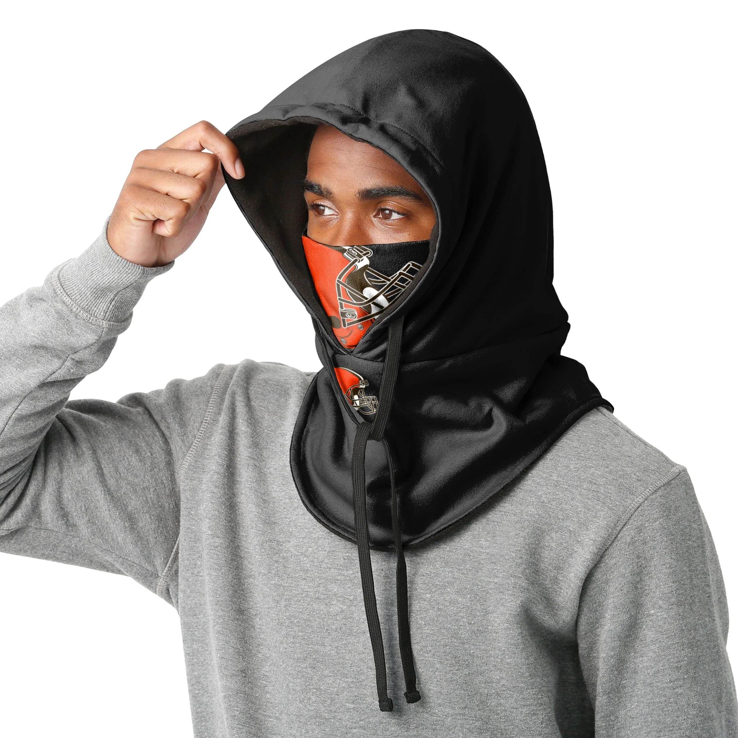 Cleveland Browns NFL Black Drawstring Hooded Gaiter