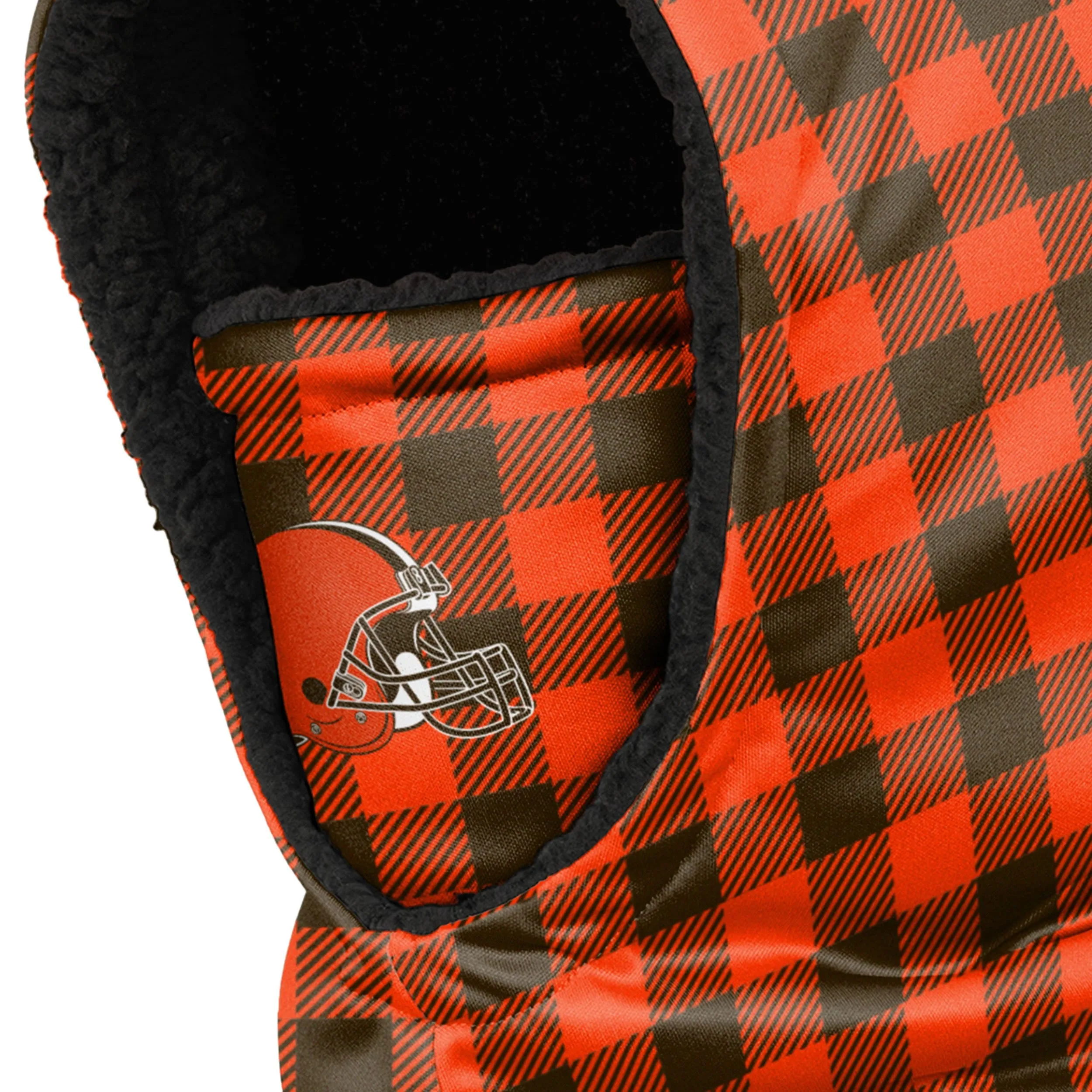 Cleveland Browns NFL Plaid Hooded Gaiter