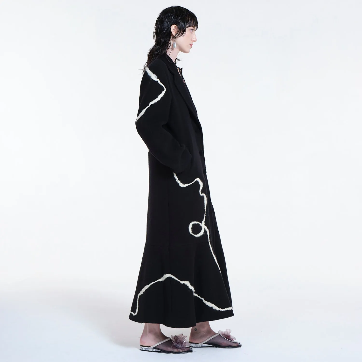 Contour Felt Maxi Coat