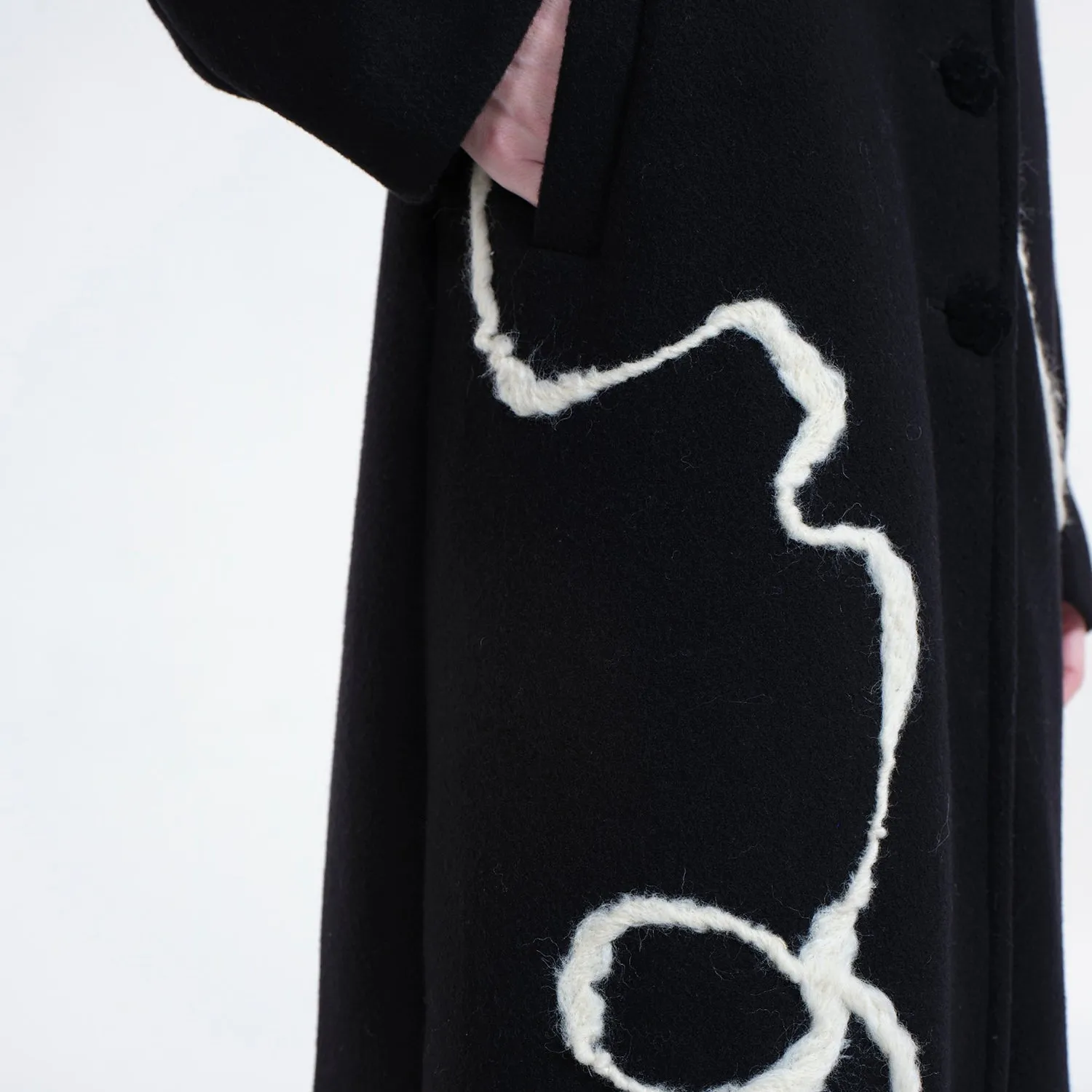 Contour Felt Maxi Coat