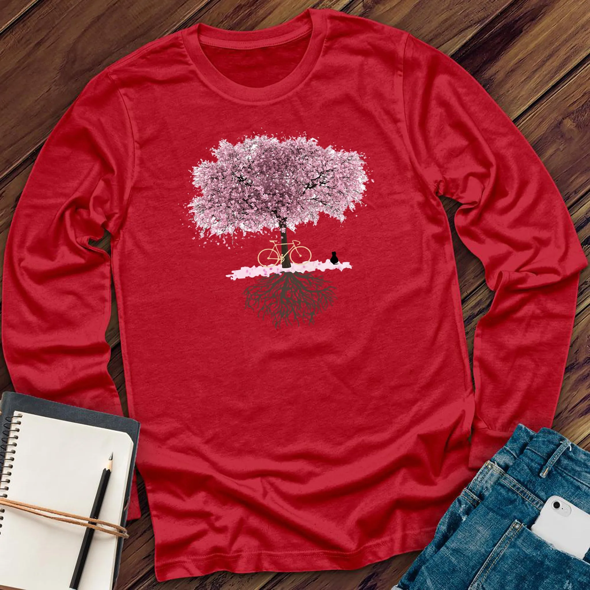 Cosmic Cherry Blossom Tree Long Sleeve