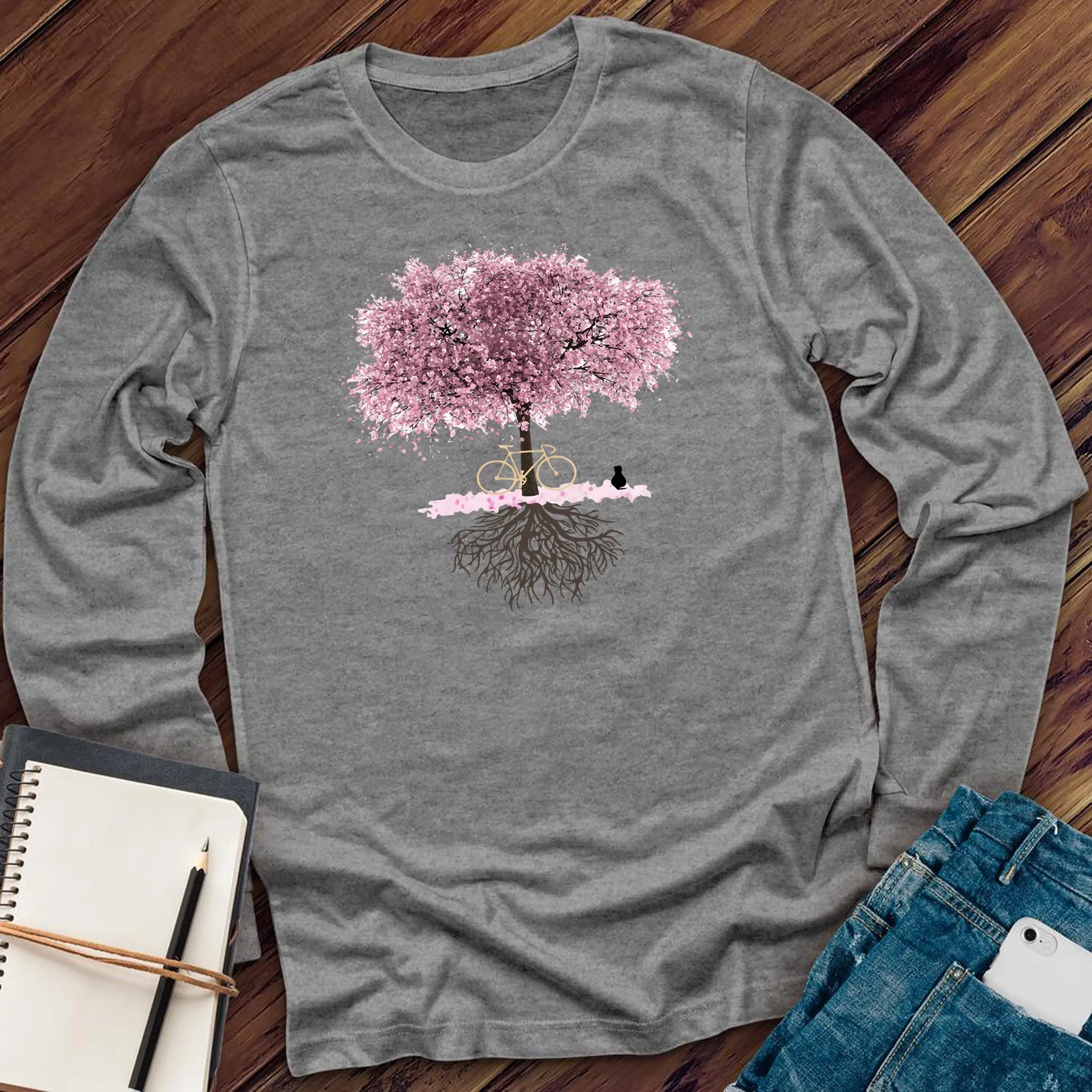 Cosmic Cherry Blossom Tree Long Sleeve