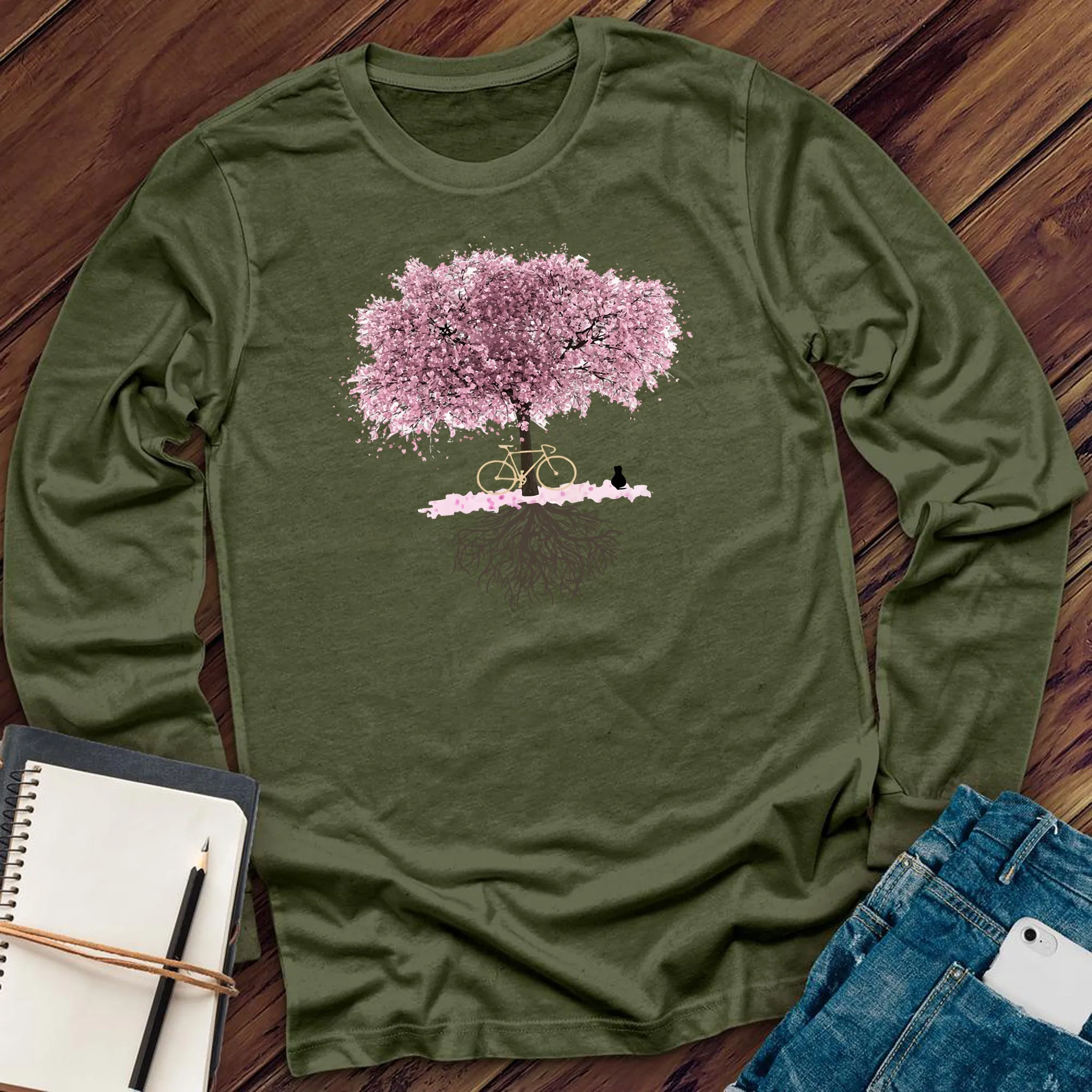 Cosmic Cherry Blossom Tree Long Sleeve