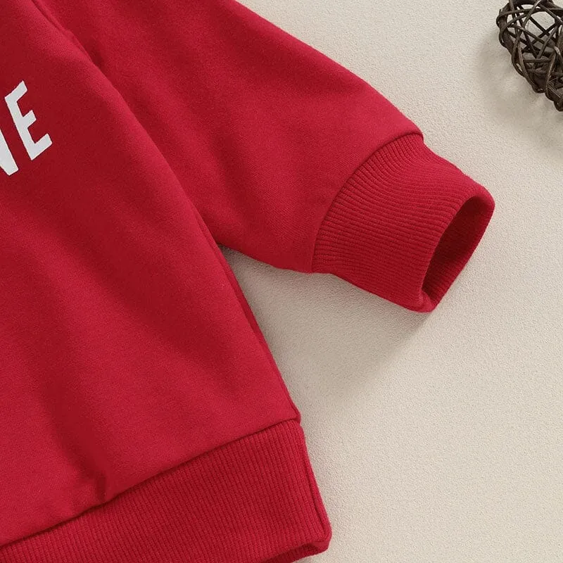 Daddy's Valentine Flared Pants Toddler Set