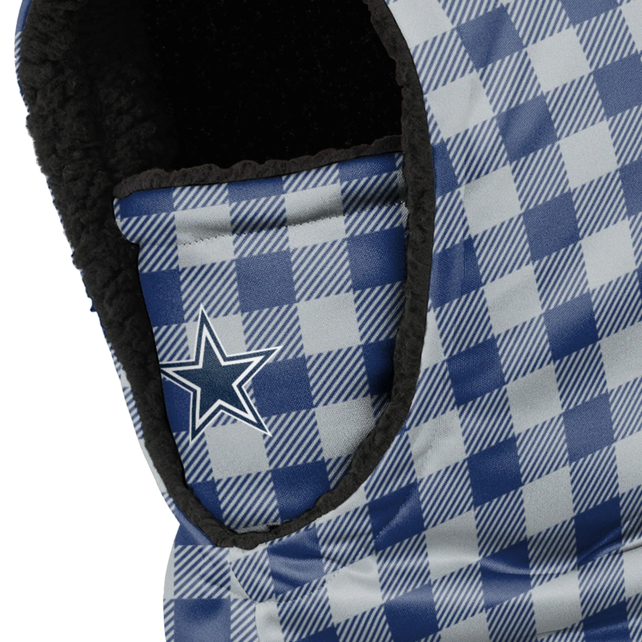 Dallas Cowboys NFL Plaid Hooded Gaiter