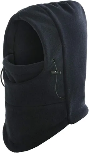 Dents Windproof Thermal Fleece Balaclava Beanie Hat Full Face Mask Ski - Black