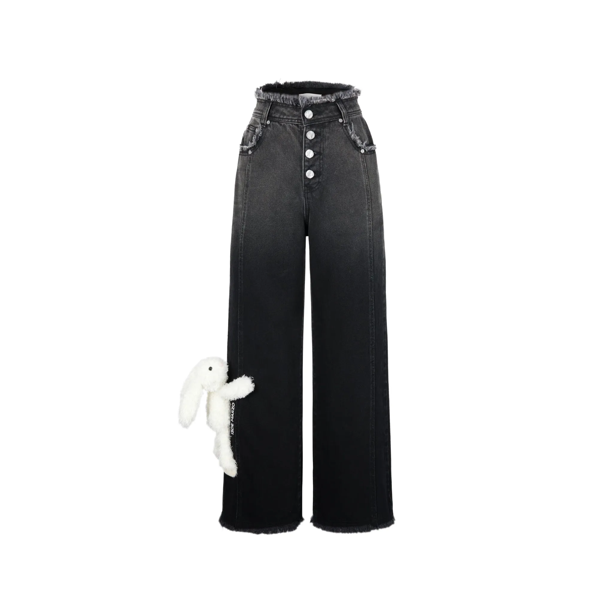 Doozoo Faded Jeans in Black