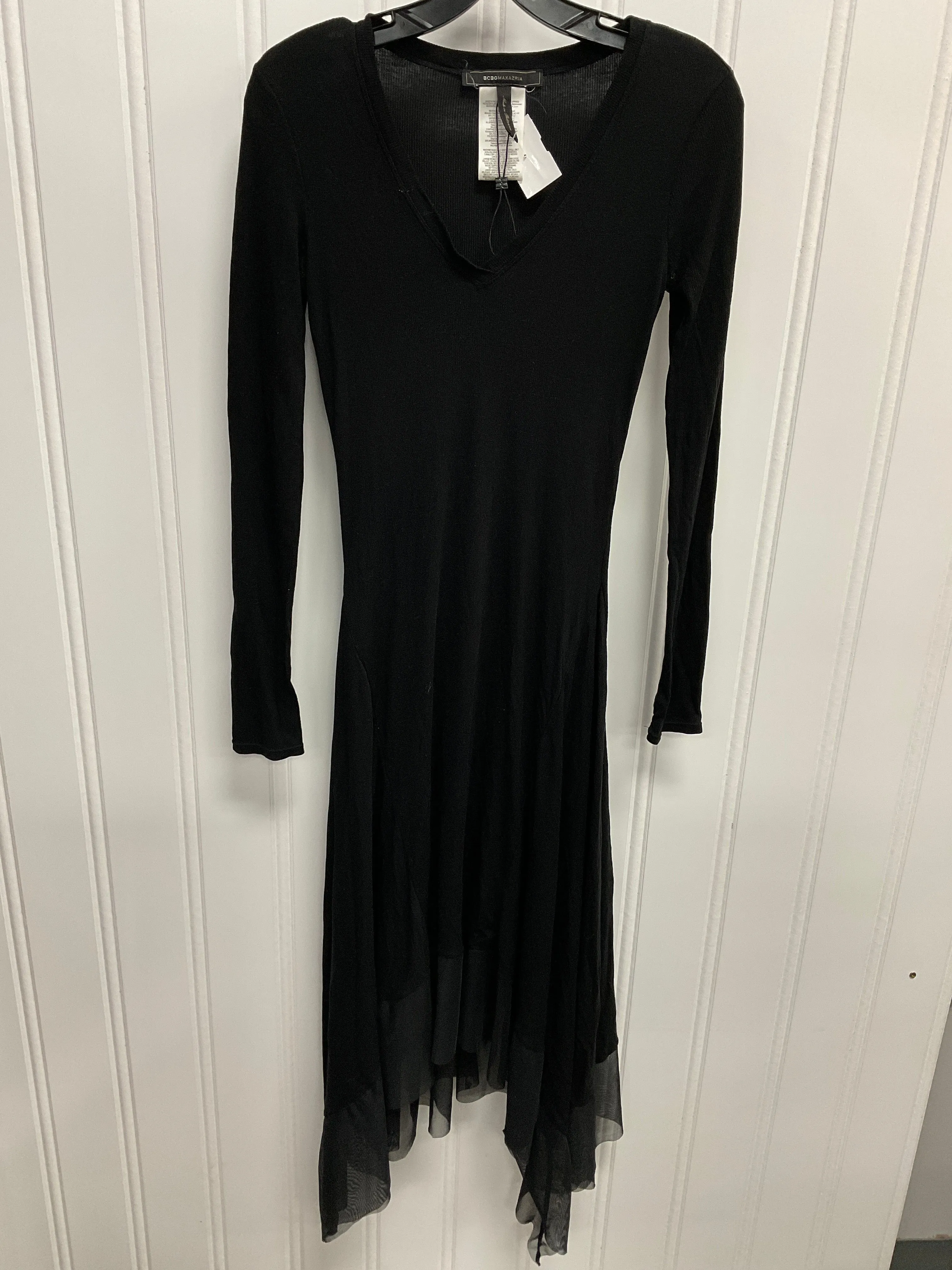 Dress Casual Maxi By Bcbgmaxazria In Black, Size:S